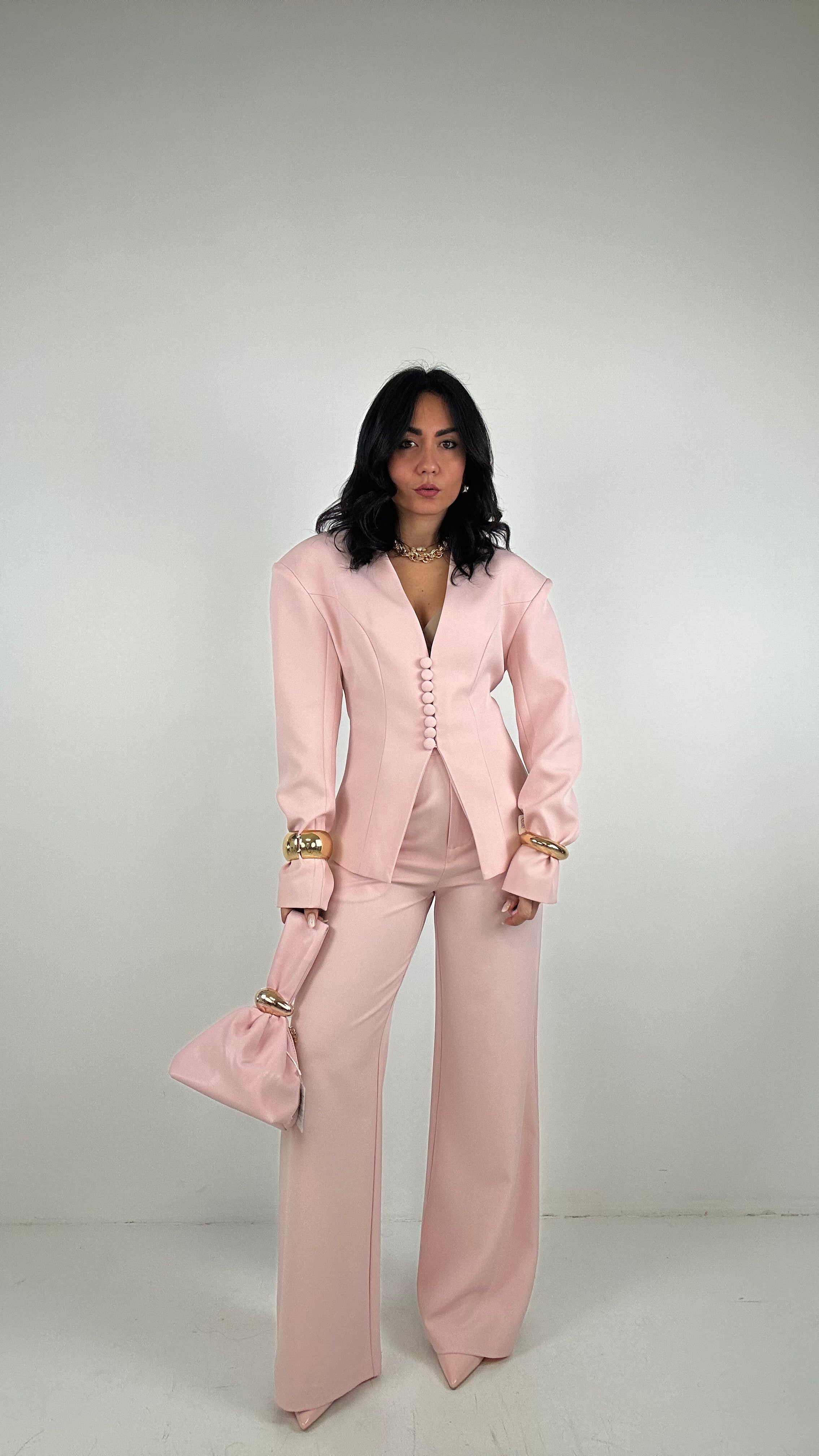 Pantalone PALAZZO TOP - ROSA