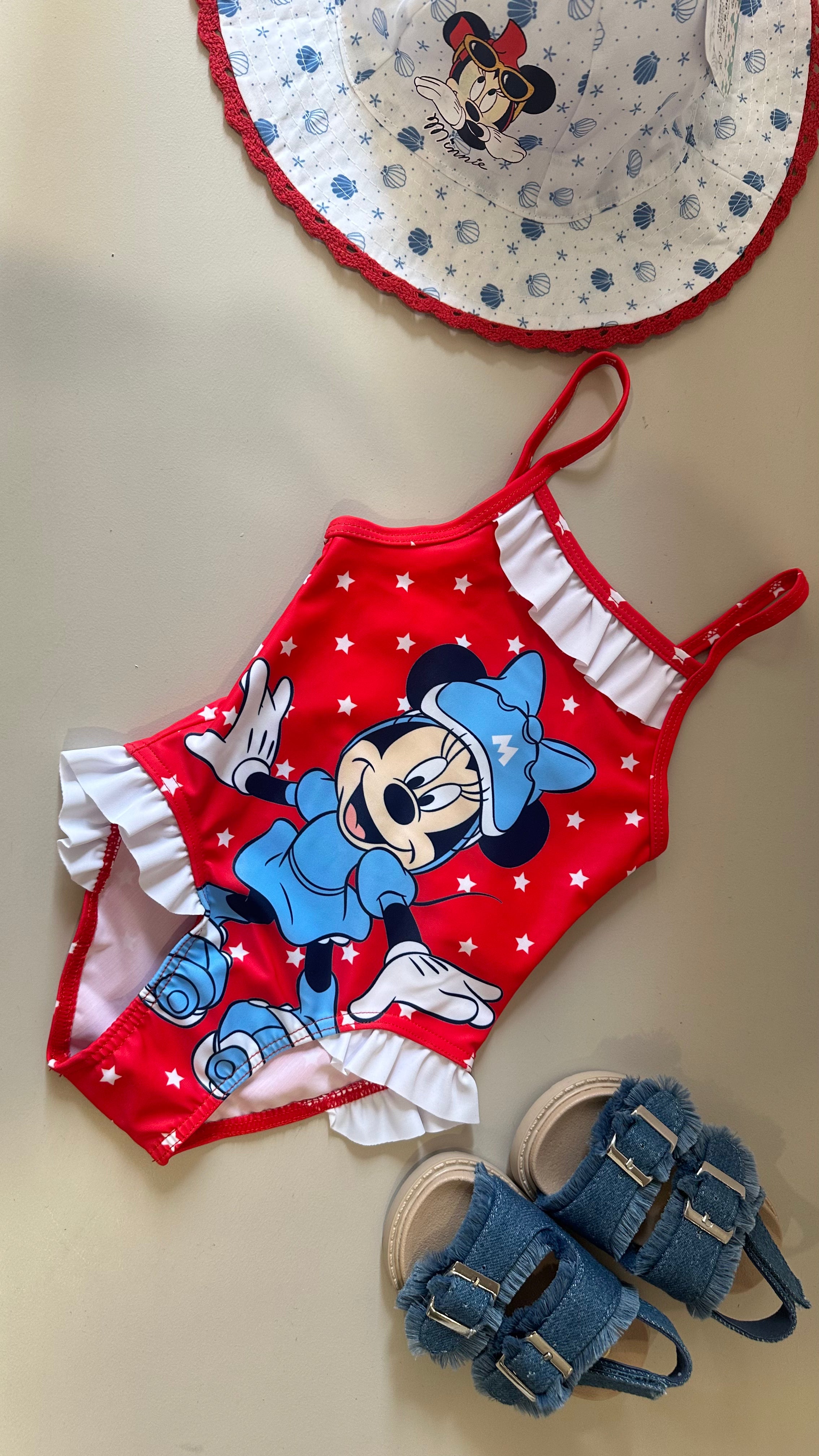 Costume DA BAGNO MINNIE 12-36M - ROSSO