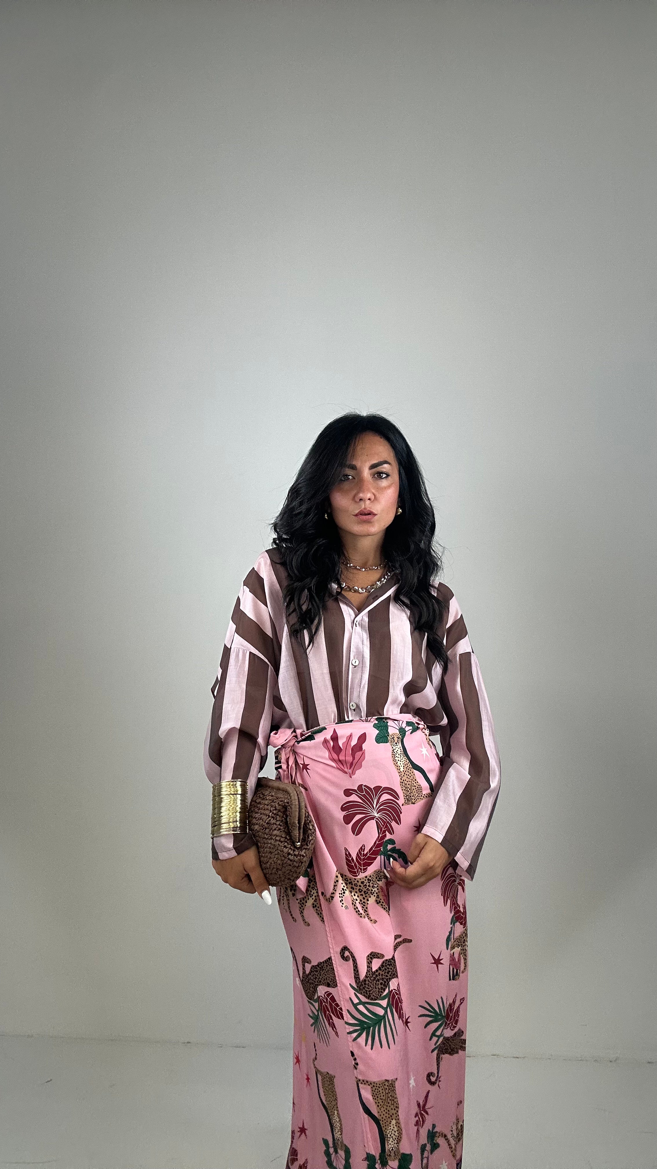 Coordinato GONNA PAREO LUNGA - ROSA