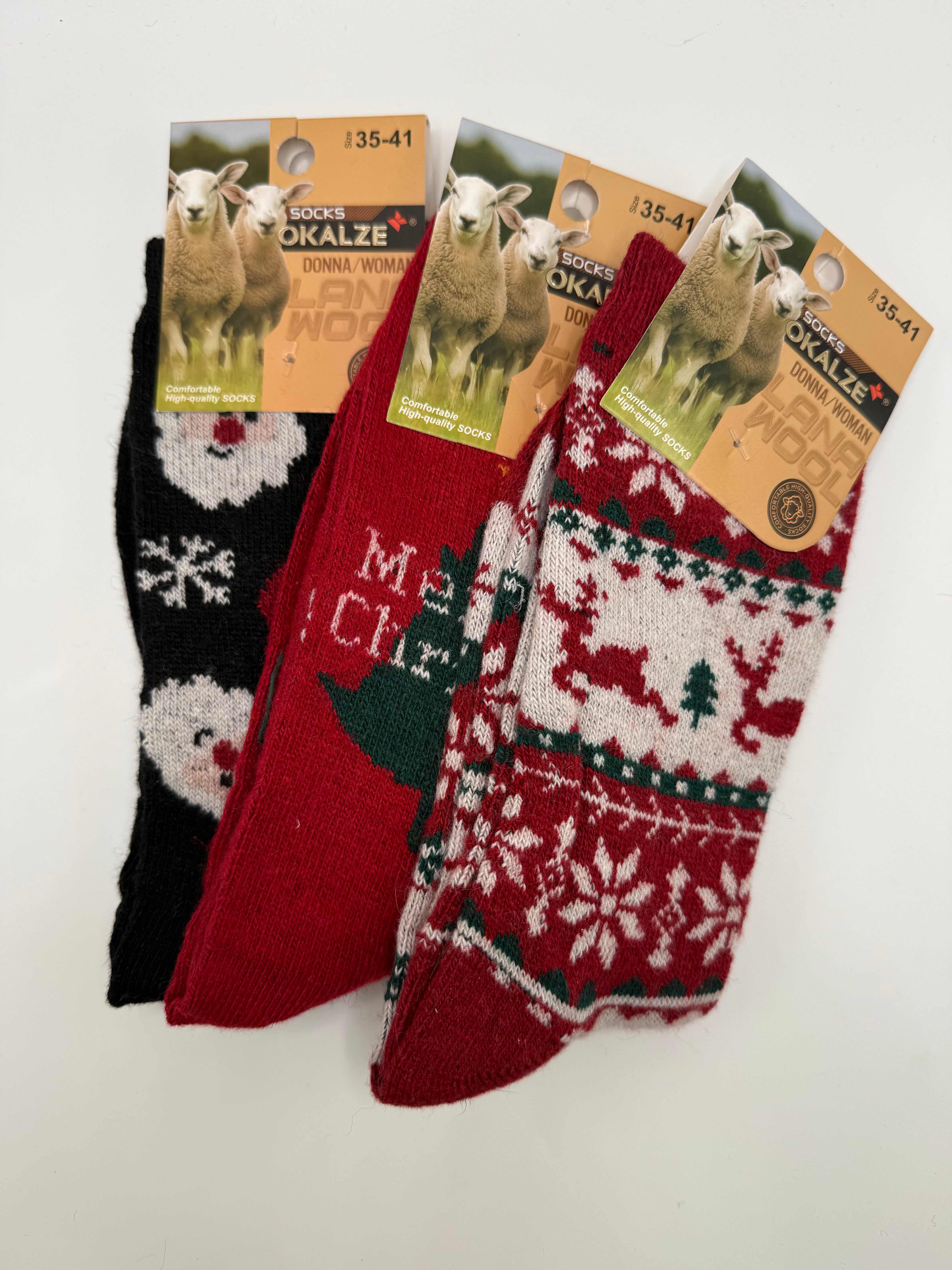 Calze TRIS MERRY CHRISTMAS - BIANCO