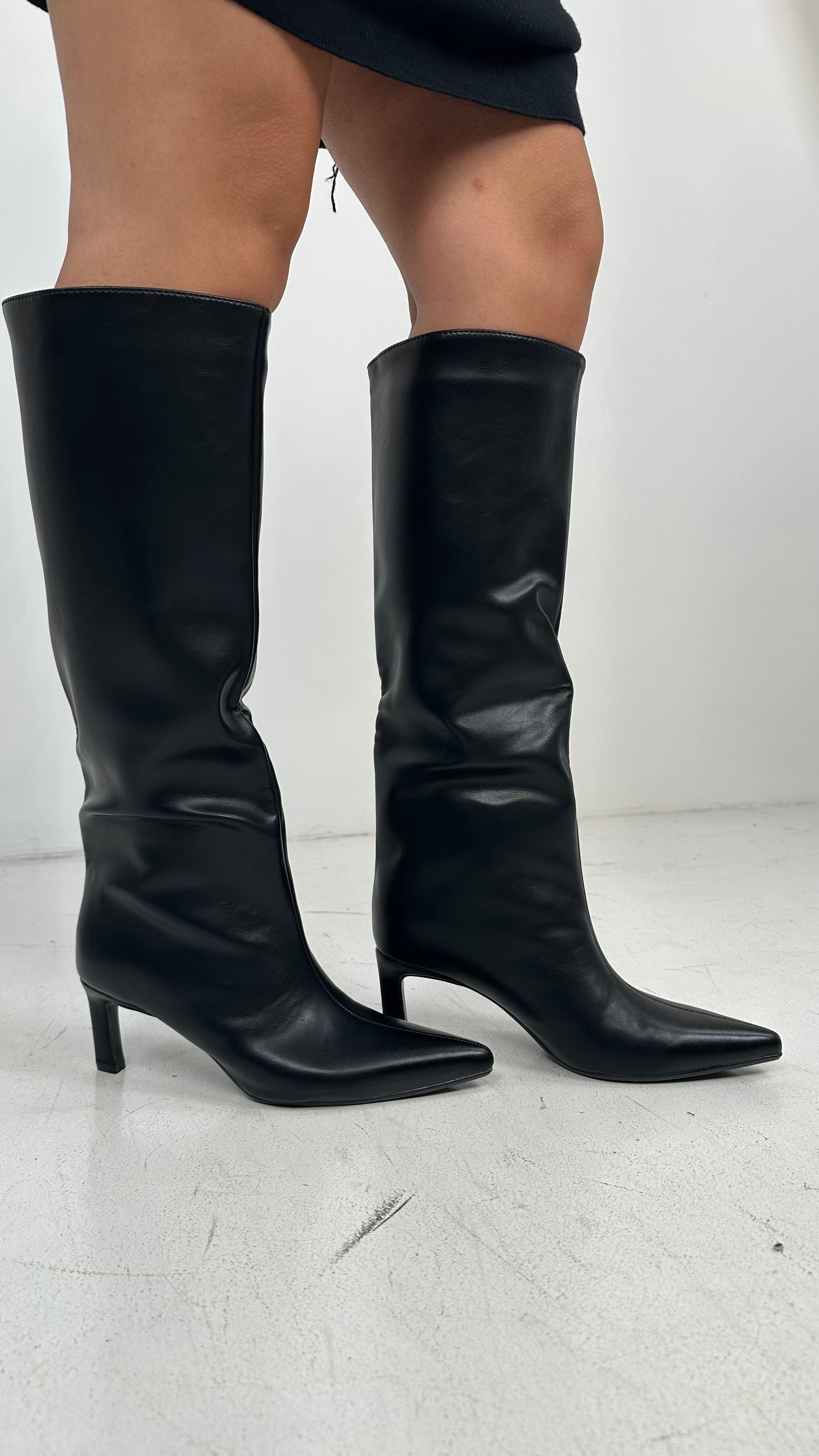 Stivale TACCO QUADRA - NERO