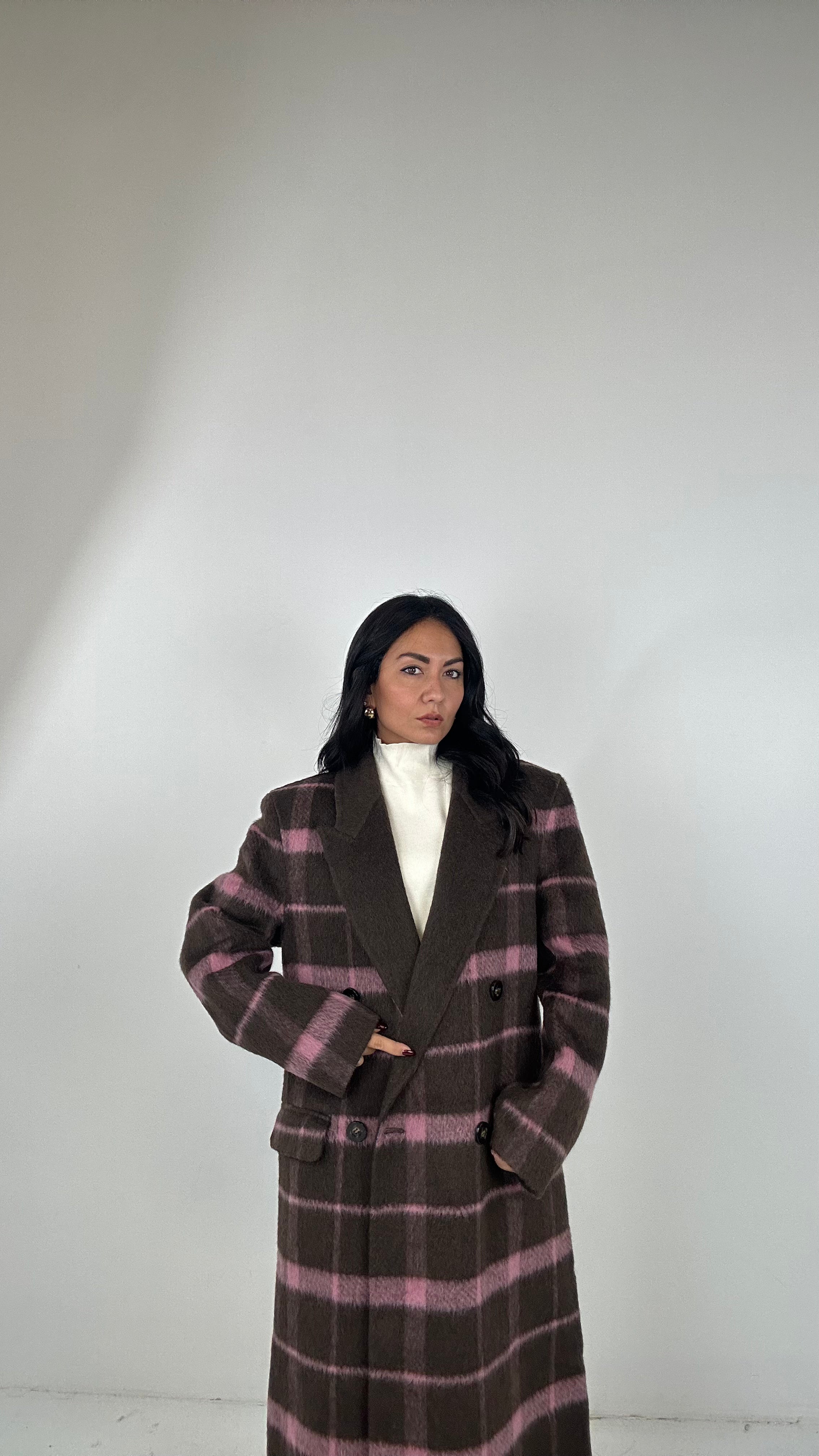 Cappotto LUMINA 50% LANA - MARRONE