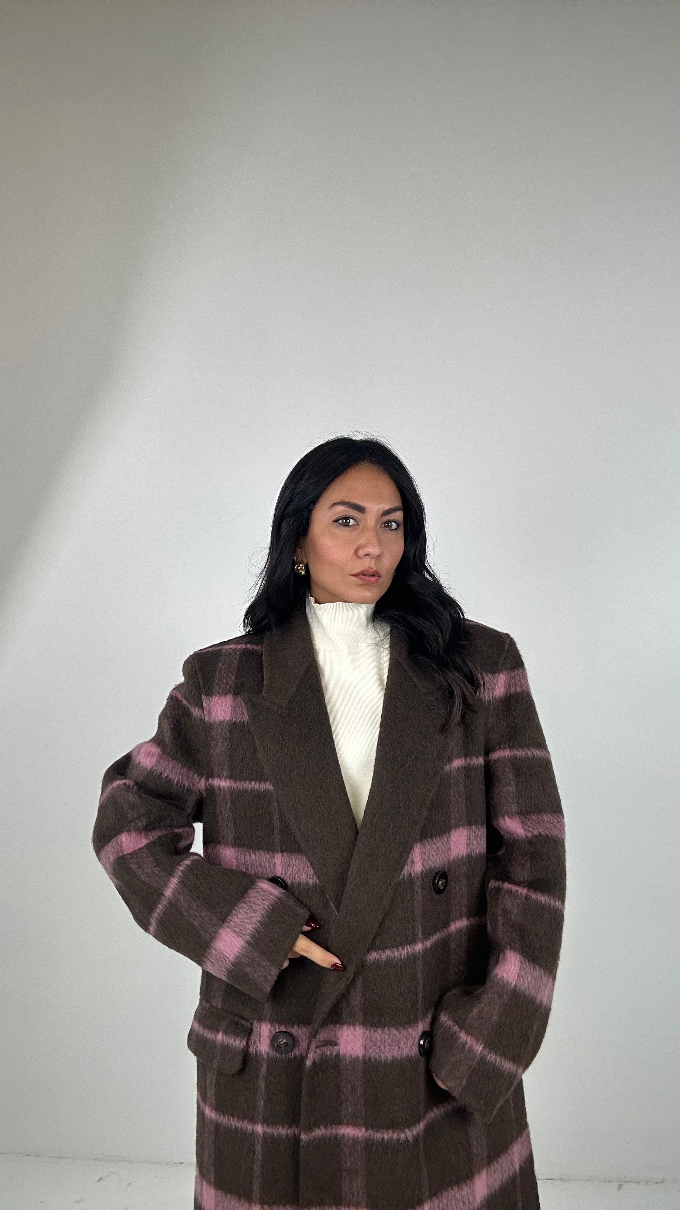 Cappotto LUMINA 50% LANA - MARRONE