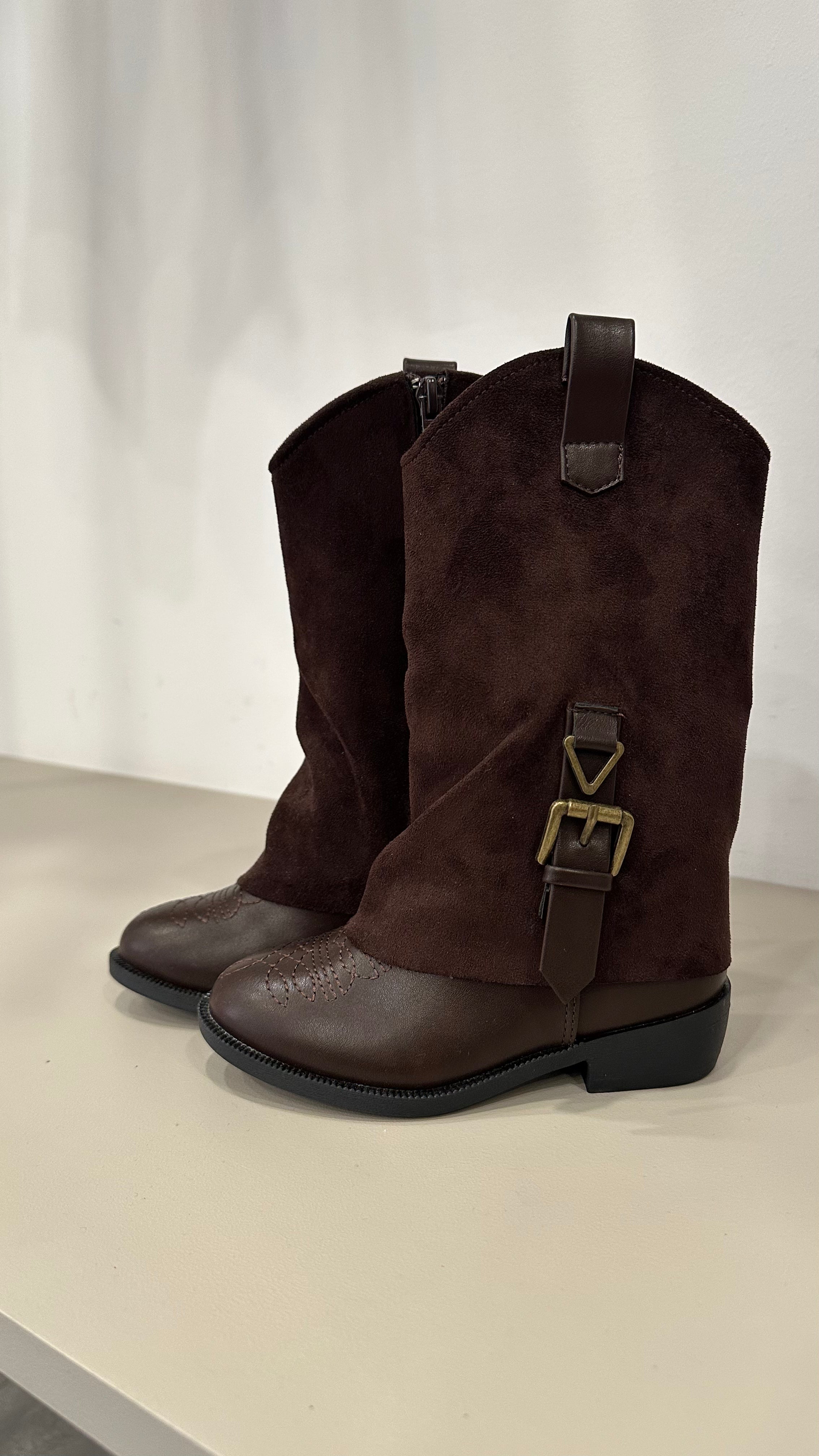 Stivaletto CON FIBBIA 25-30 - MARRONE