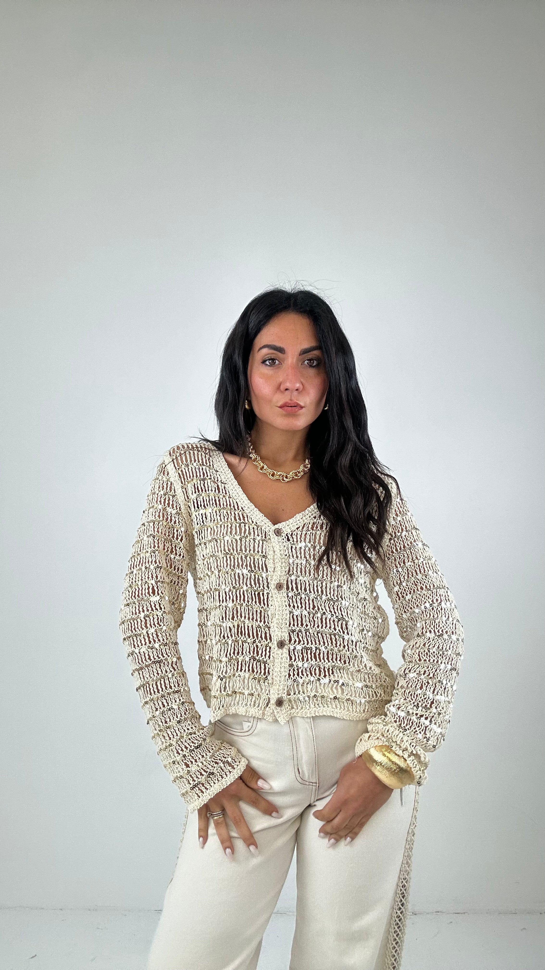 Cardigan LUSSY - CREMA