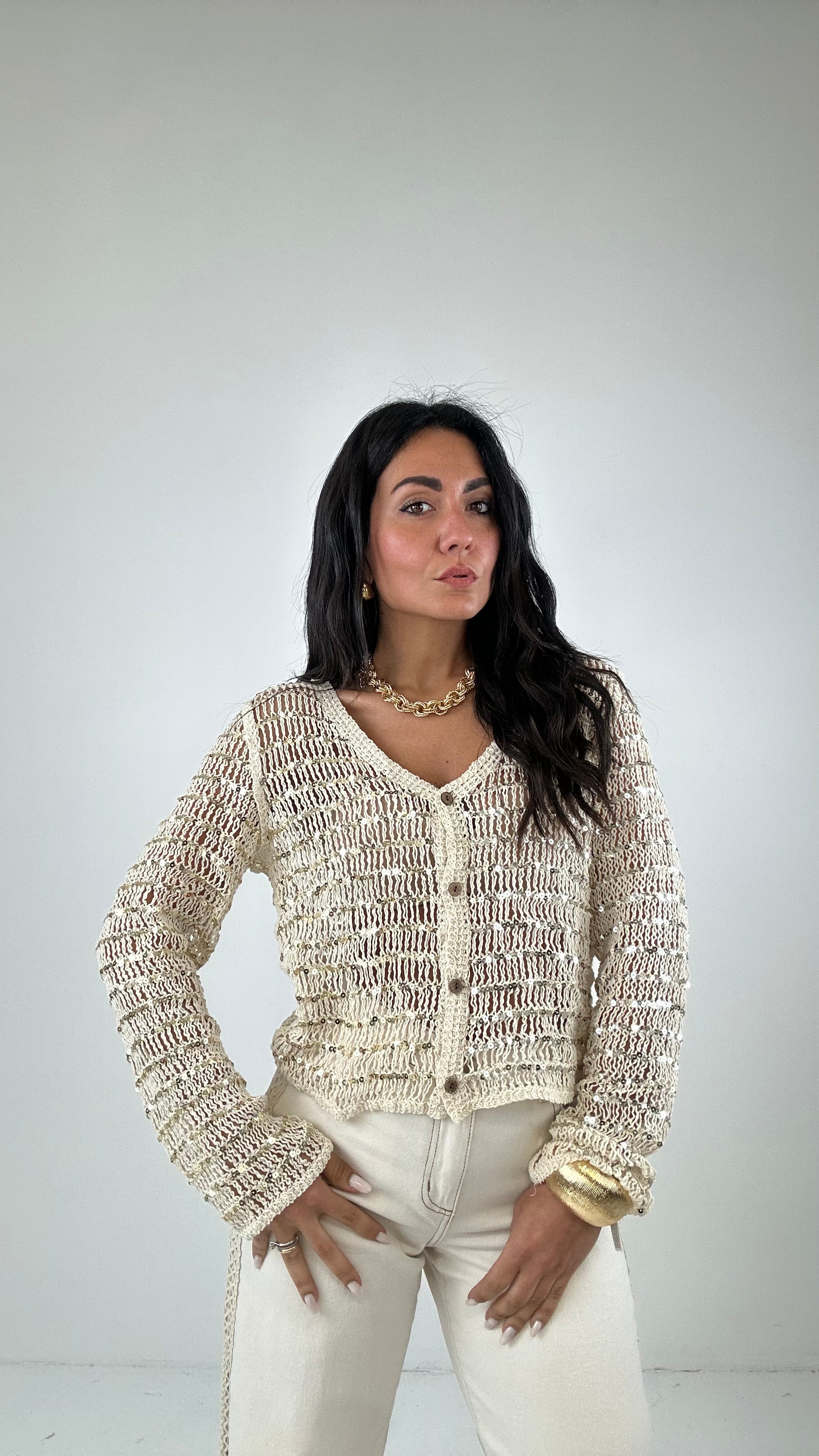 Cardigan LUSSY - CREMA