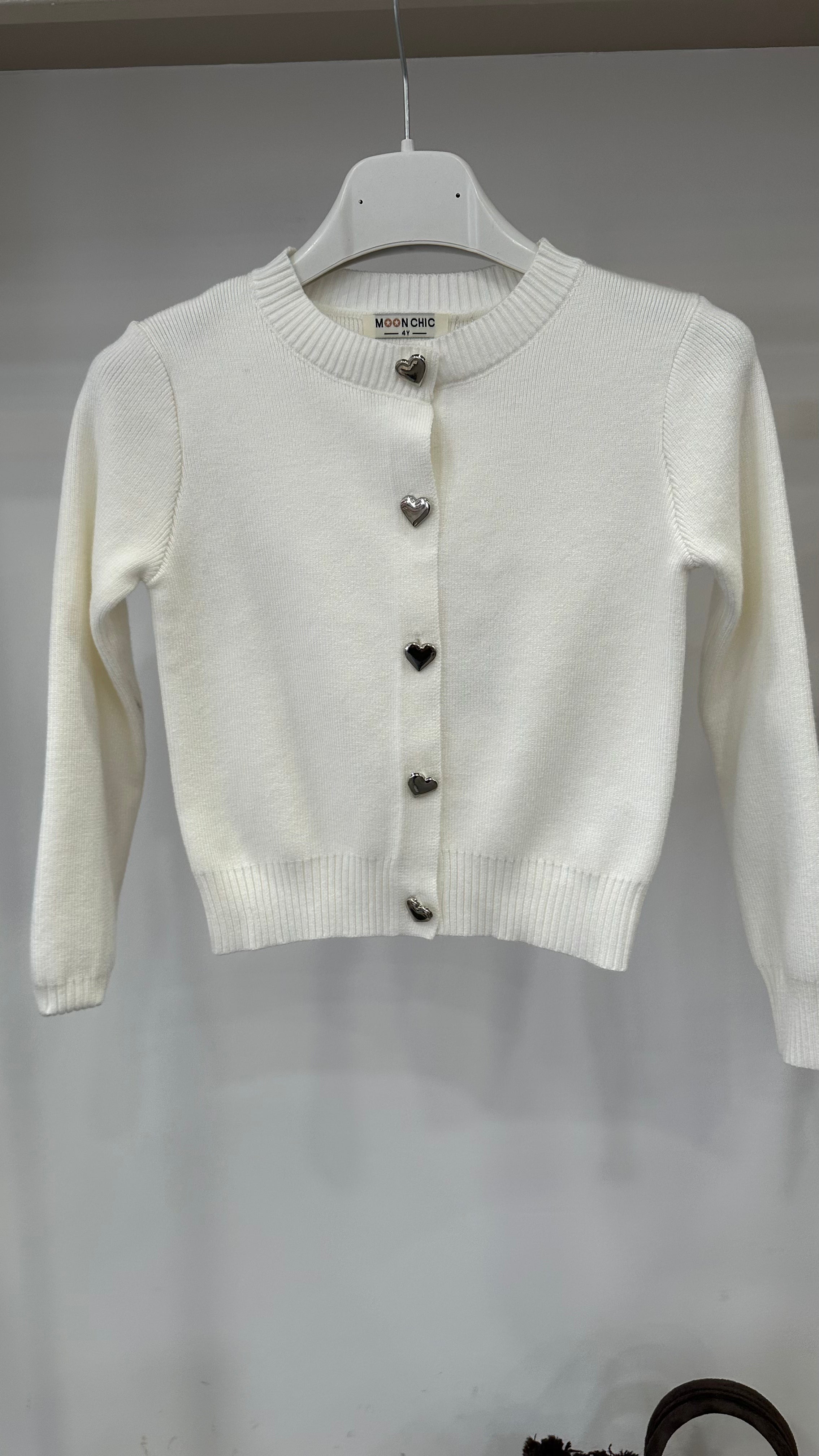 Cardigan CUOR CHIC 4-14A - BIANCO