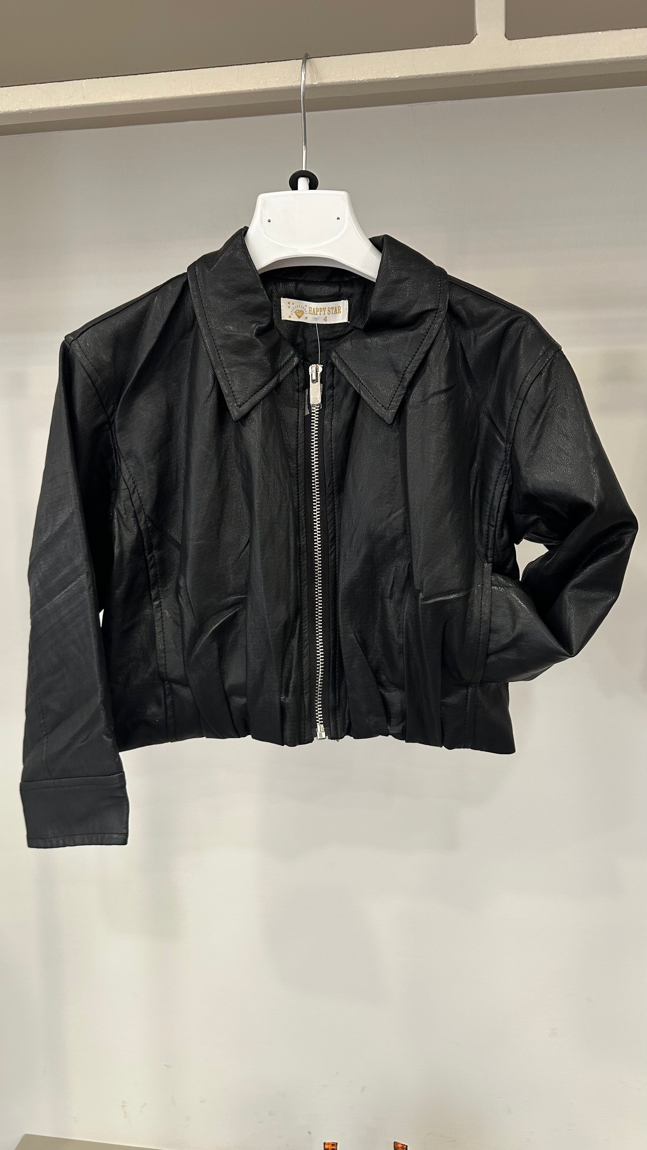 bomber ECOPELLE PIEGA 4-14A - NERO