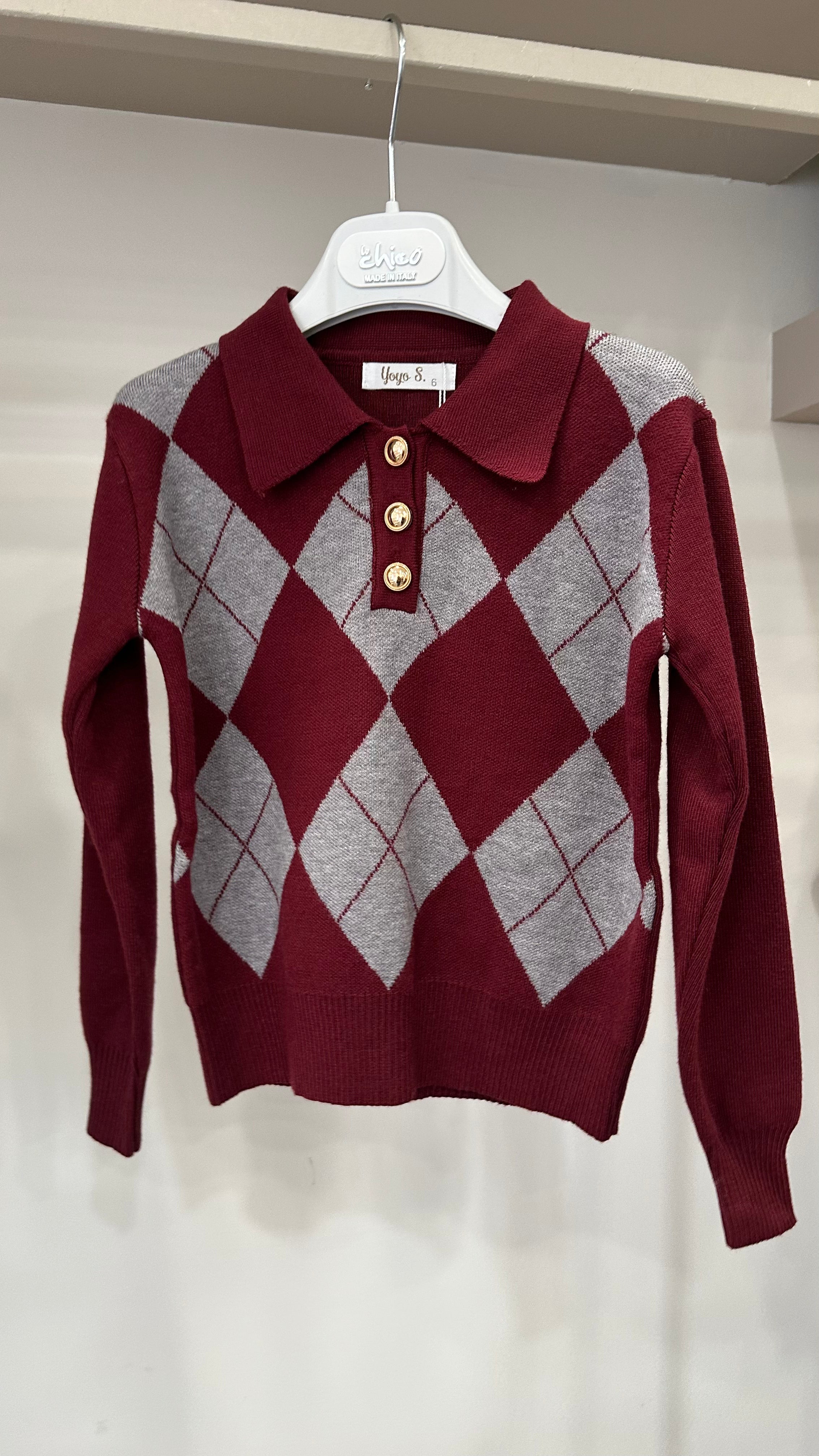 Pull ROMBI 4-14A - BORDEAUX