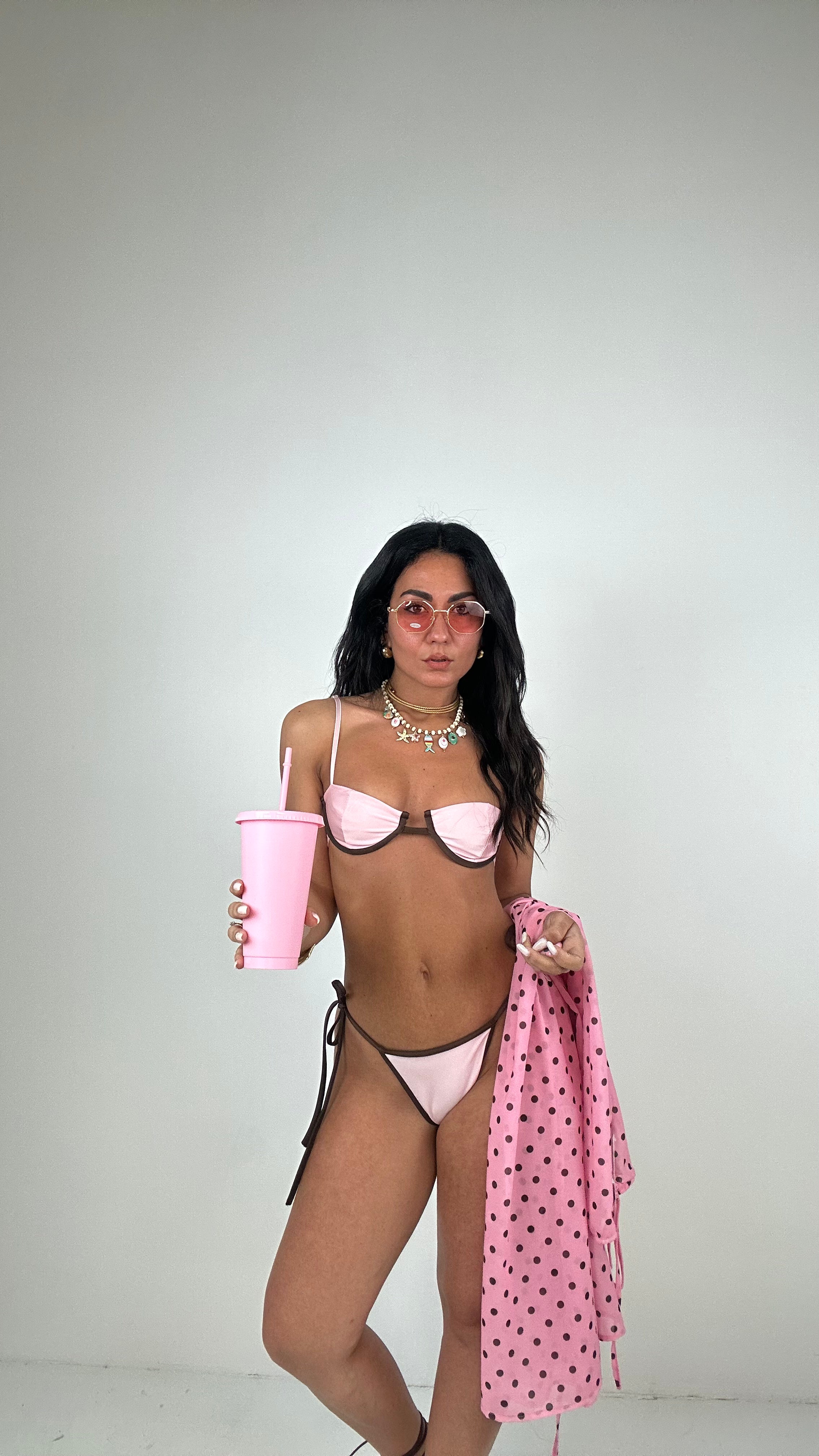 Bikini CON PAREO - ROSA