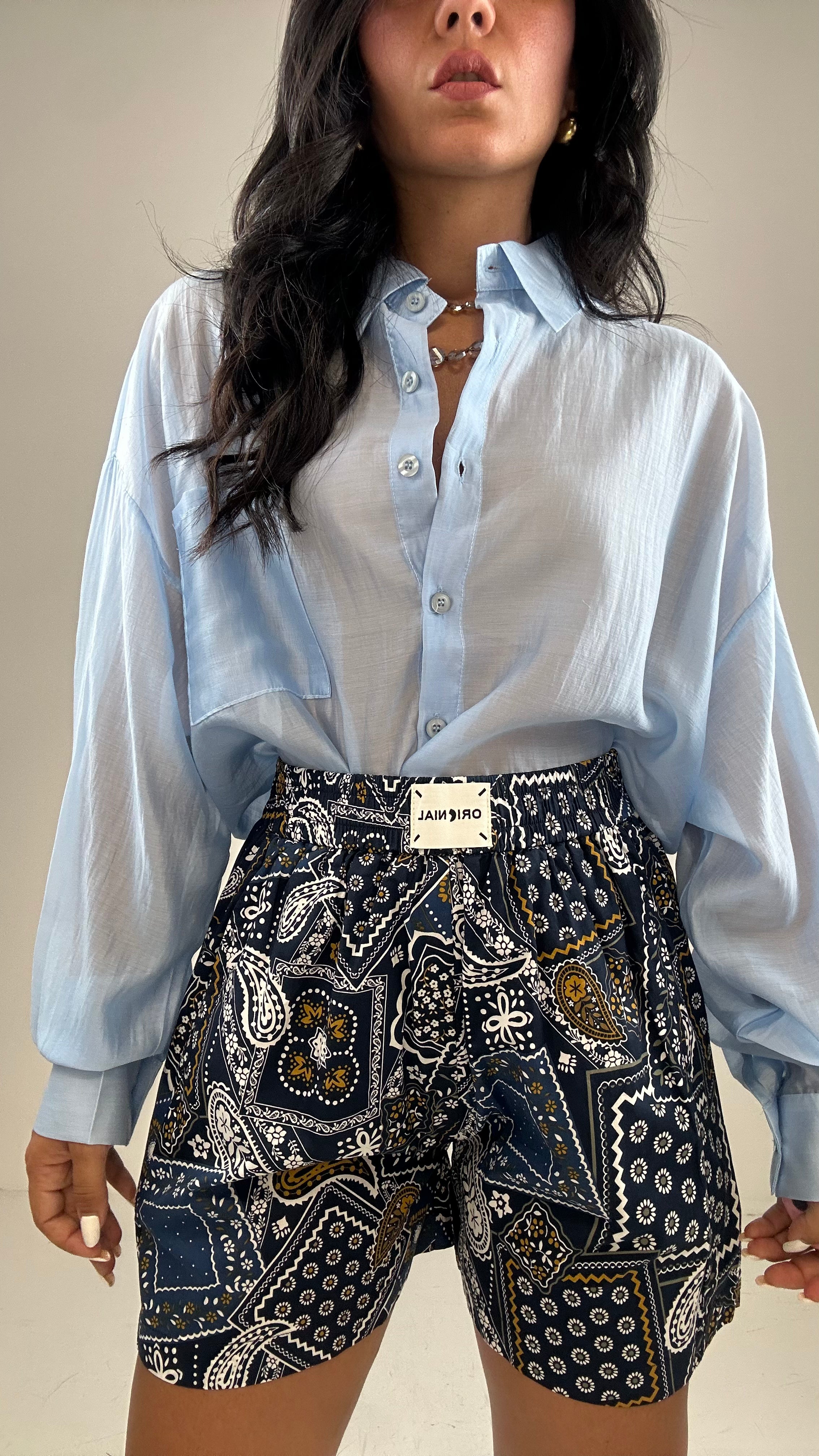 Shorts FANTASY COLOR - BLU-BIANCO