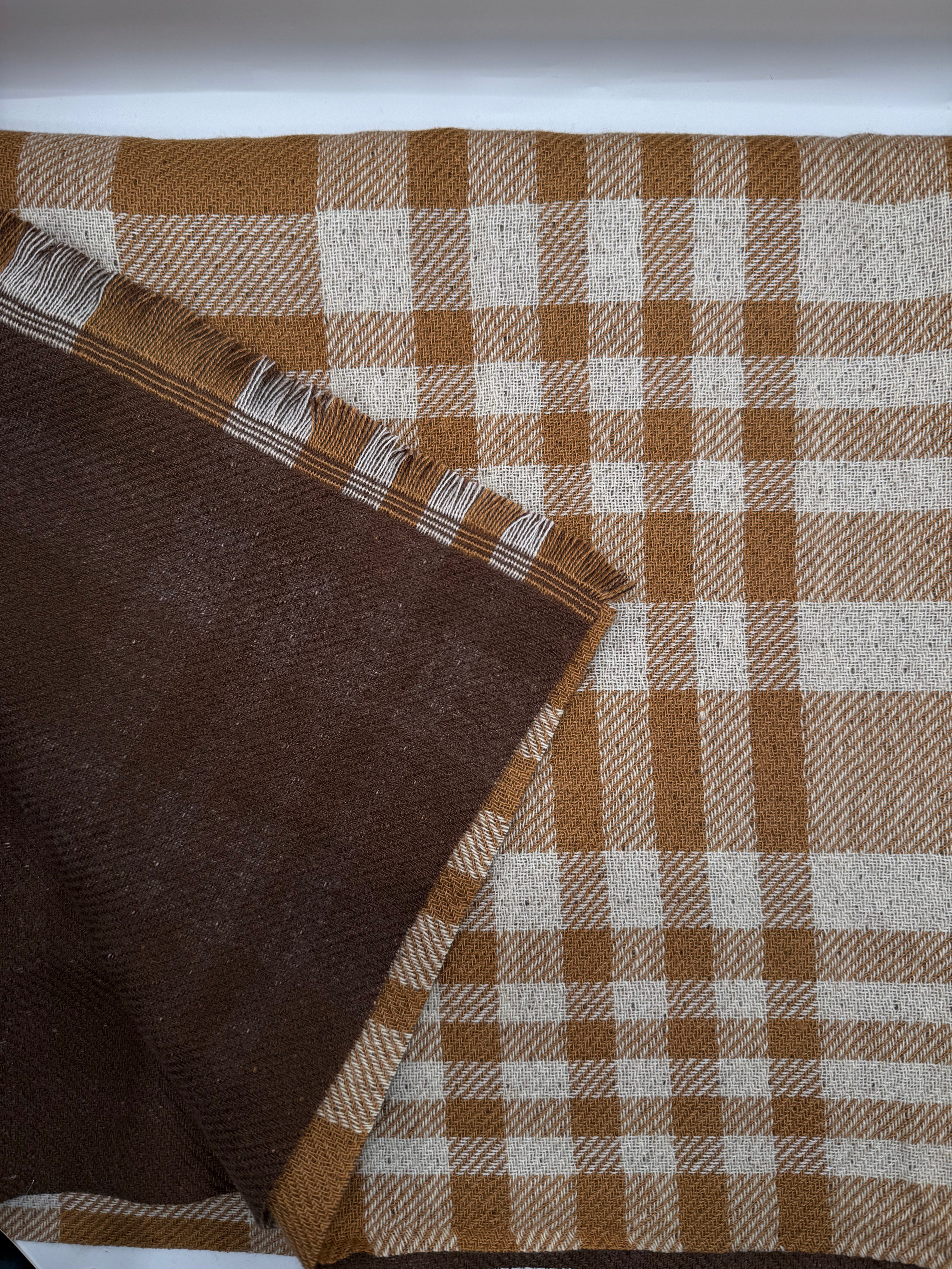 Sciarpa DOBLE QUAD - MARRONE