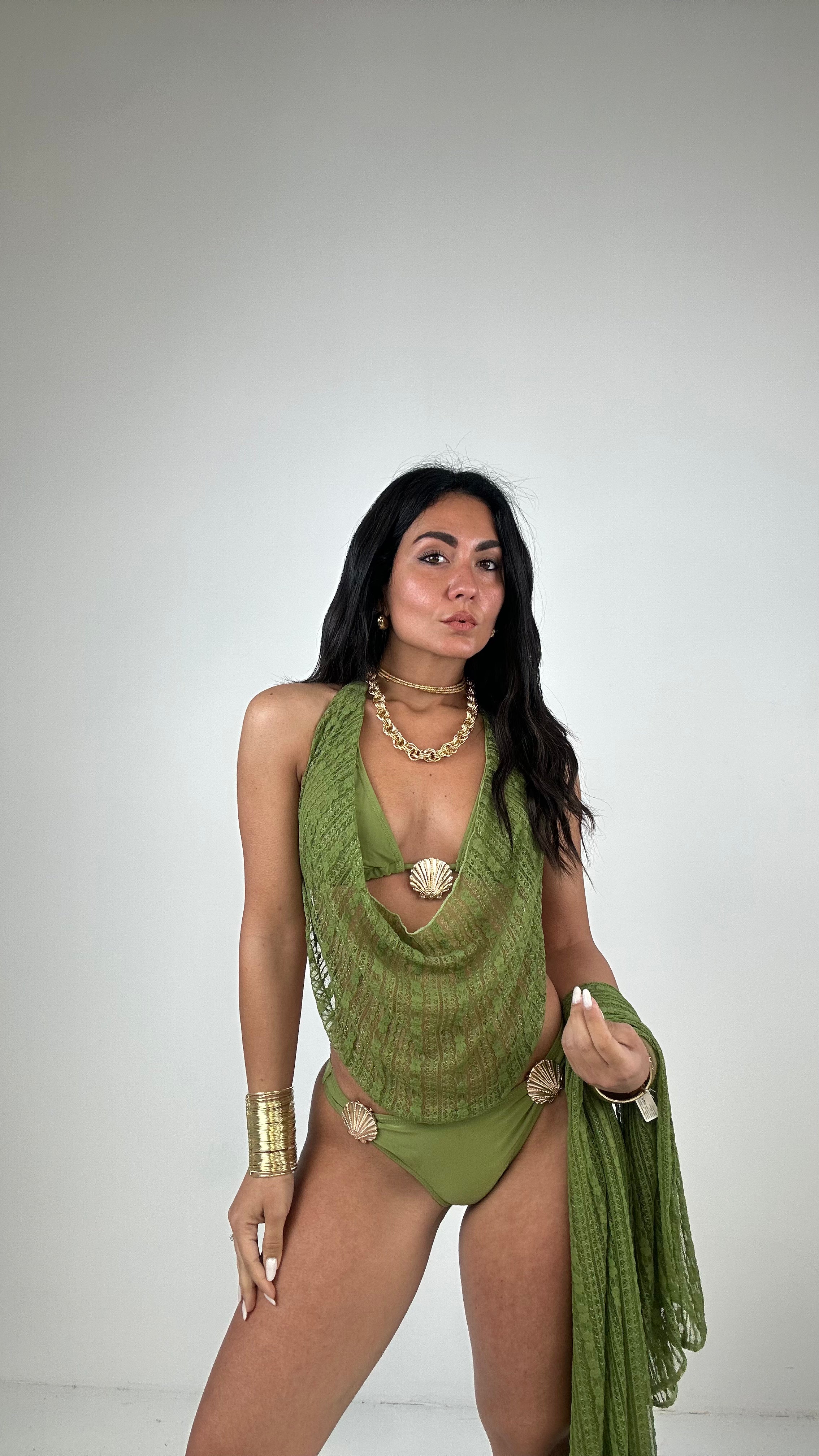 Bikini CONCHIGLIA GONNA - VERDE