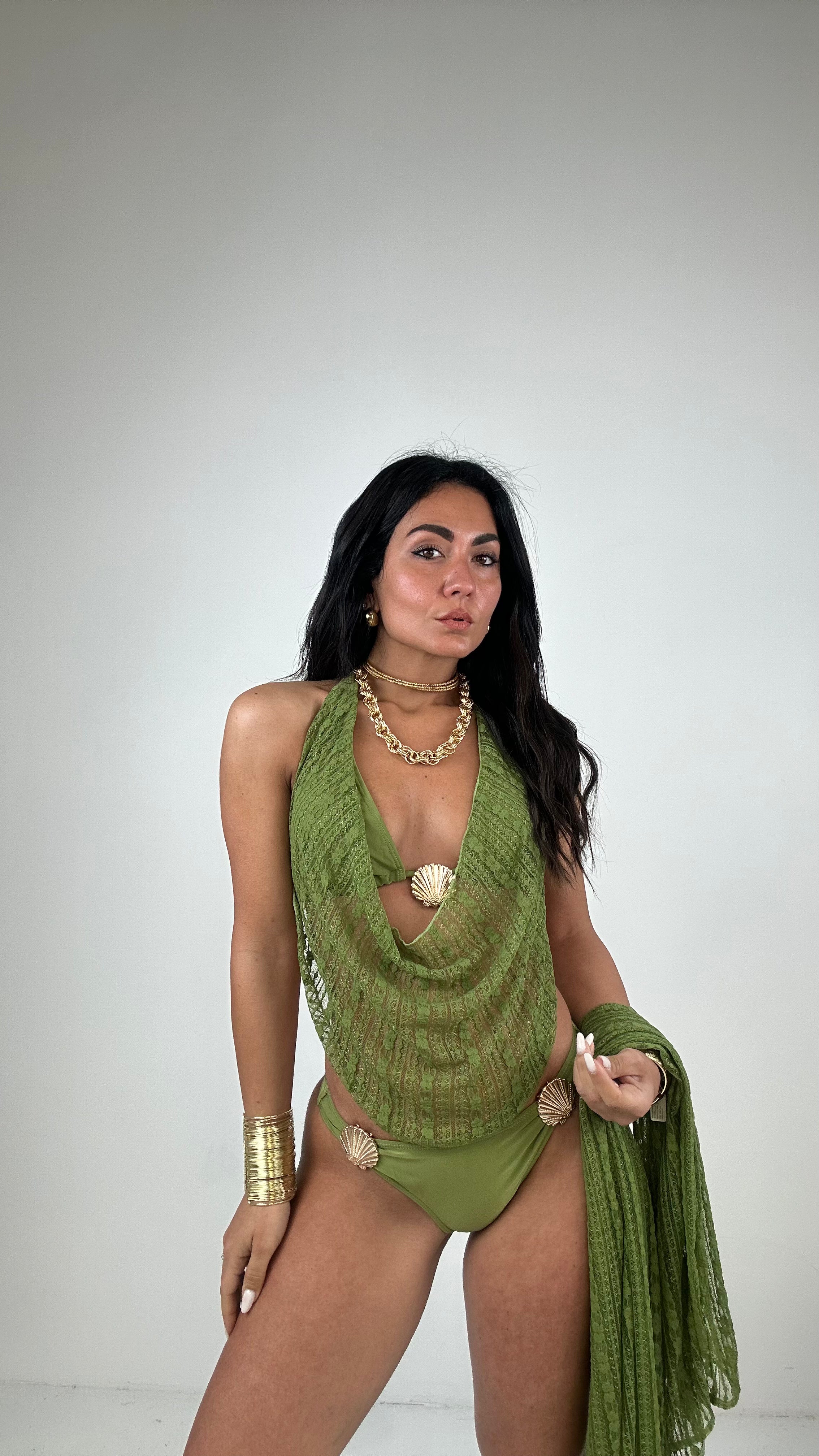 Bikini CONCHIGLIA GONNA - VERDE