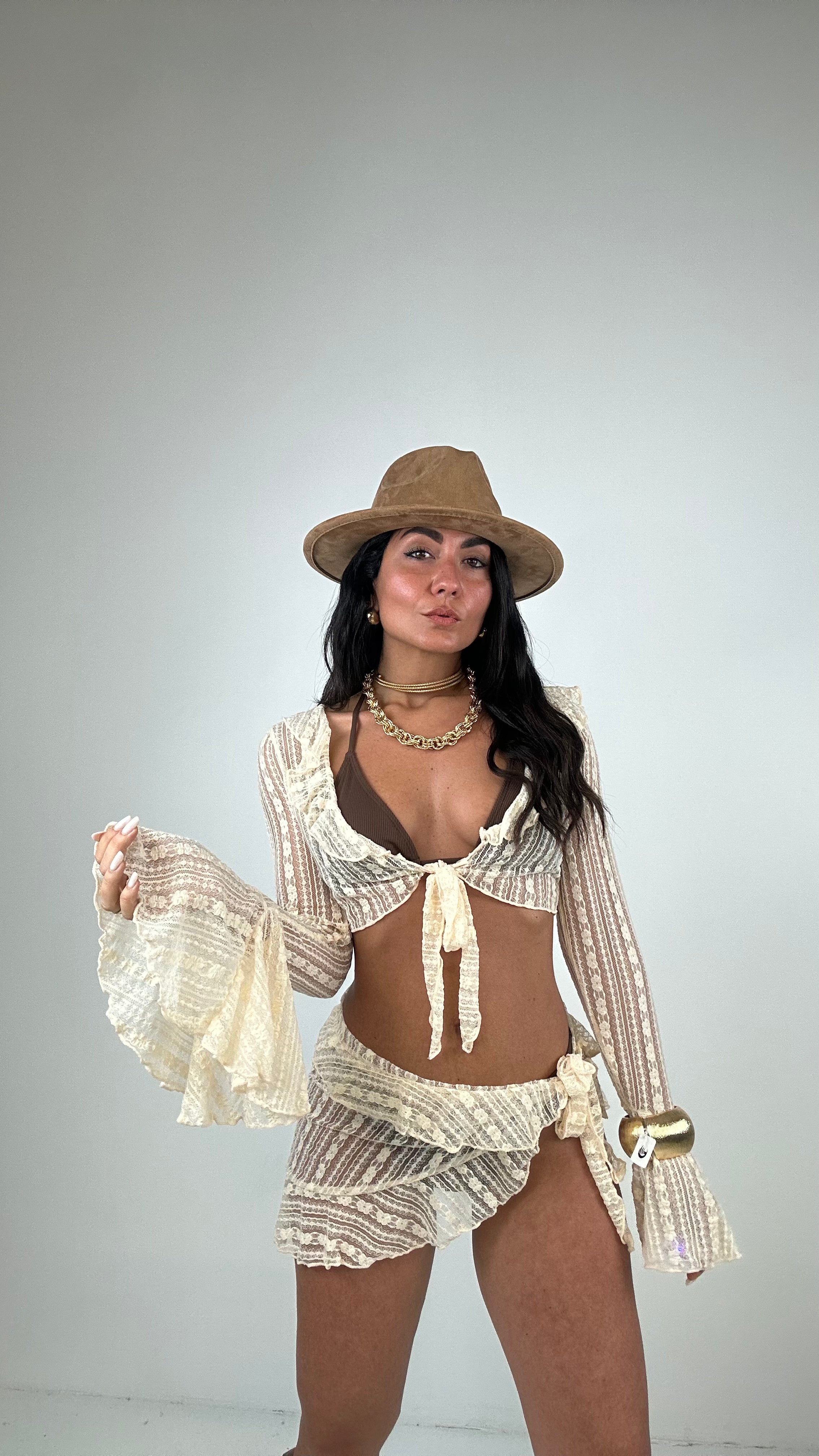 Bikini CON COPRI TEXAS - MARRONE