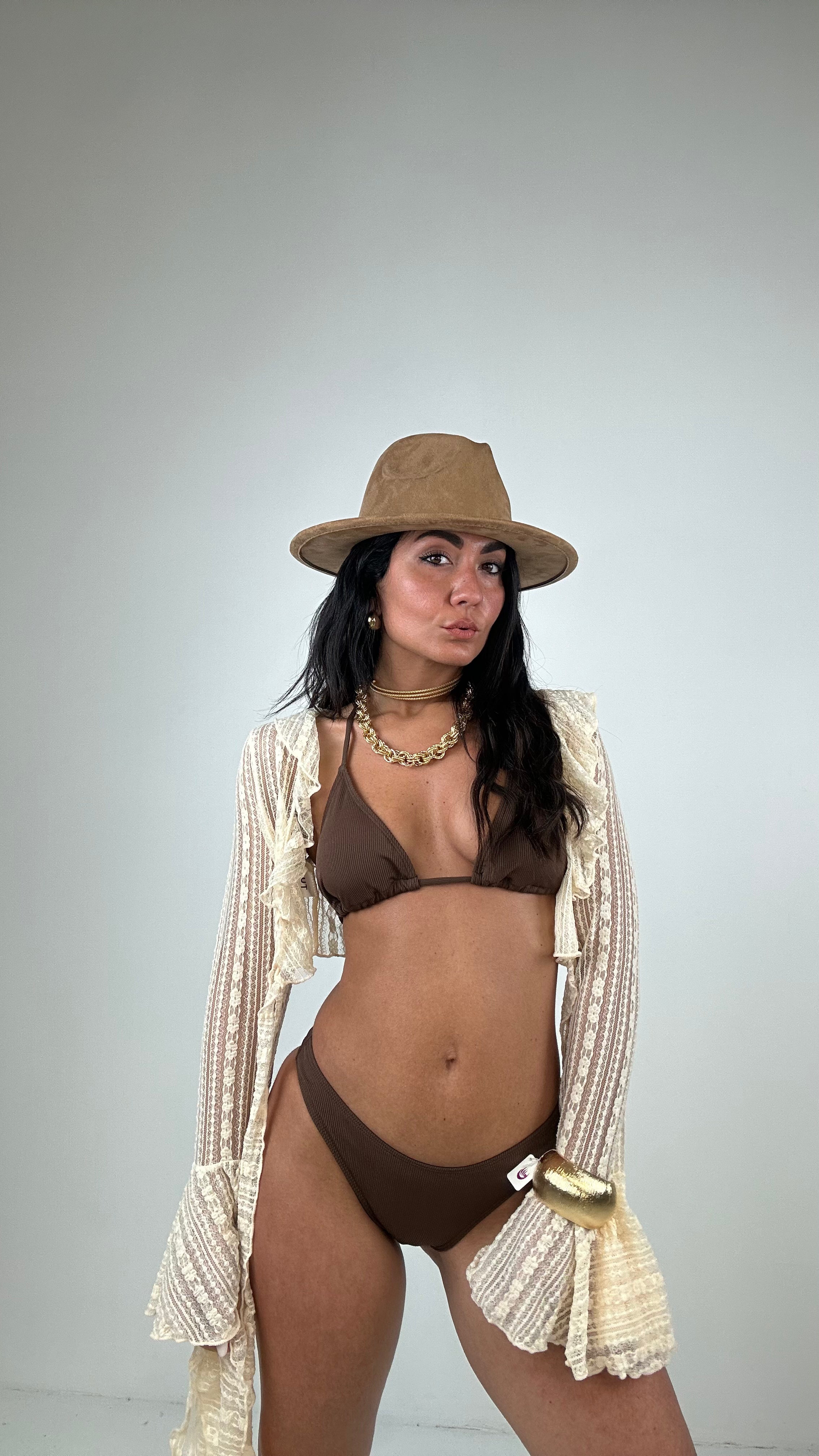 Bikini CON COPRI TEXAS - MARRONE