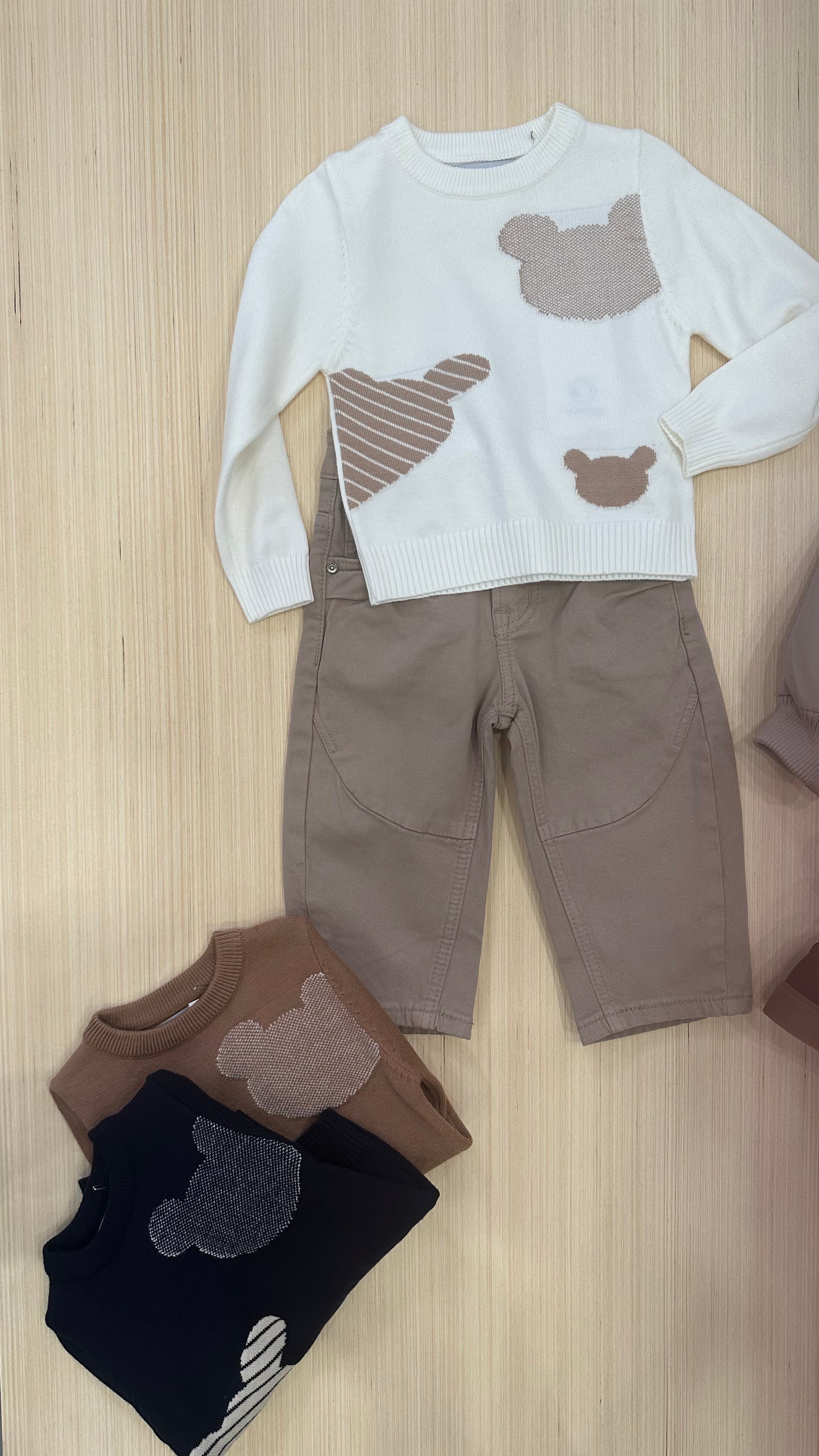 Pull ORSO BRUM 12-36M - BIANCO