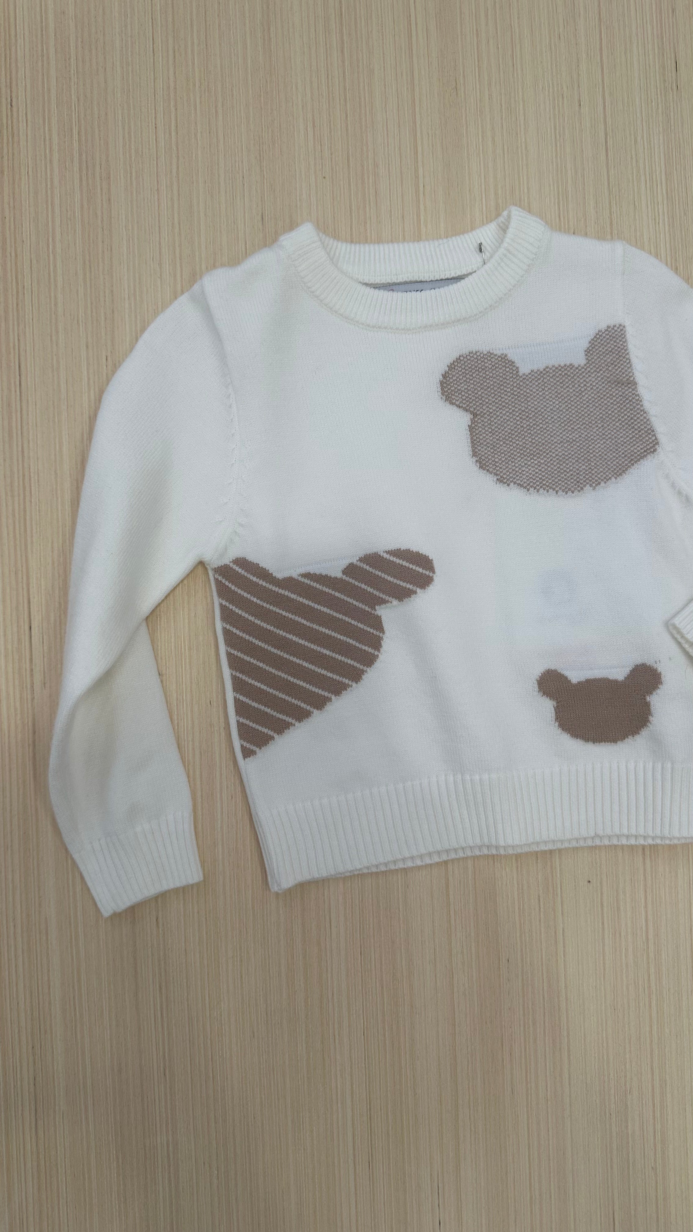 Pull ORSO BRUM 12-36M - BIANCO