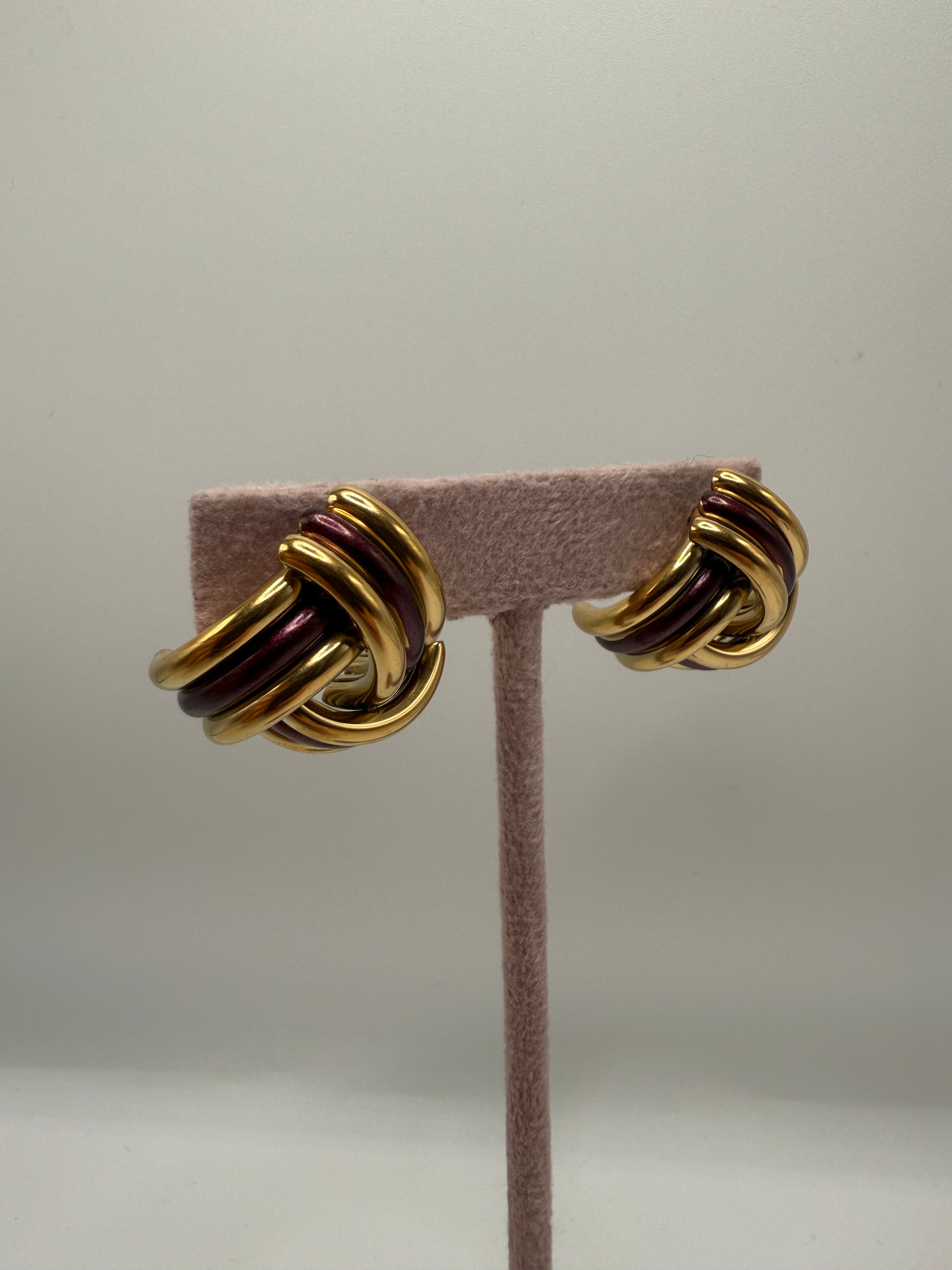 Orecchino DUO COLOR - ORO