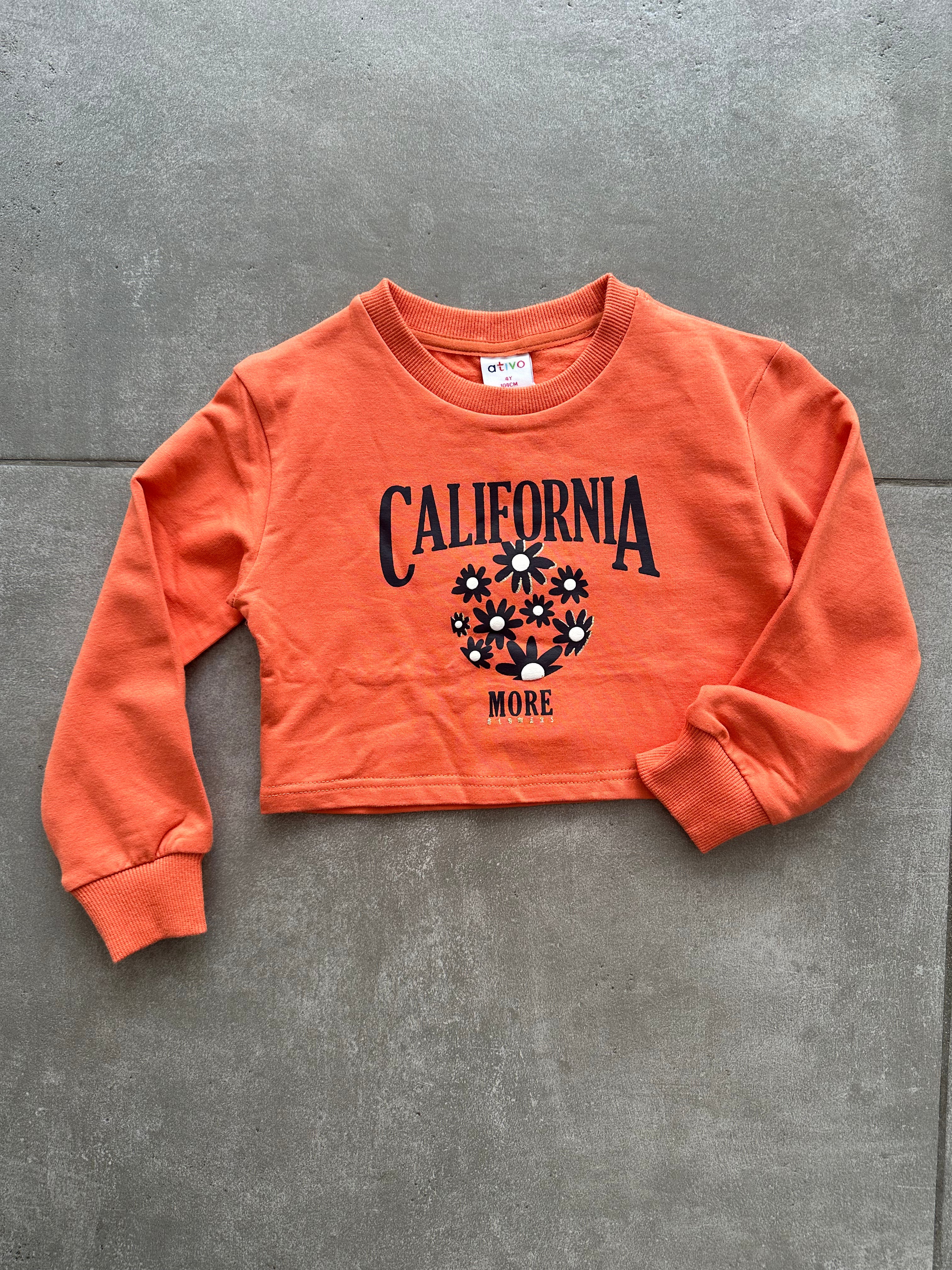 Felpa CALIFORNIA 4-14A - ARANCIO