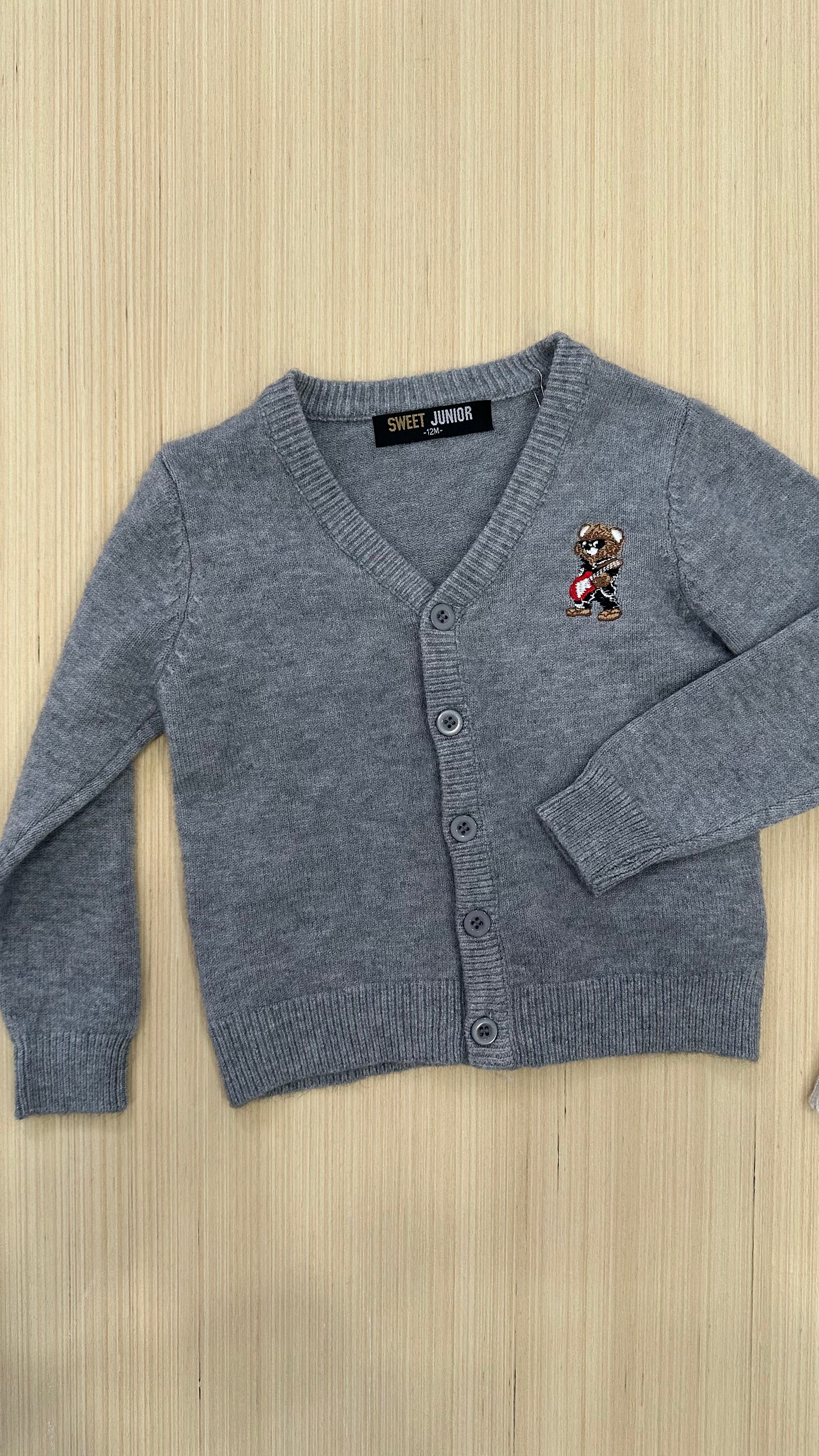Cardigan ORSETTO 12-36M - GRIGIO