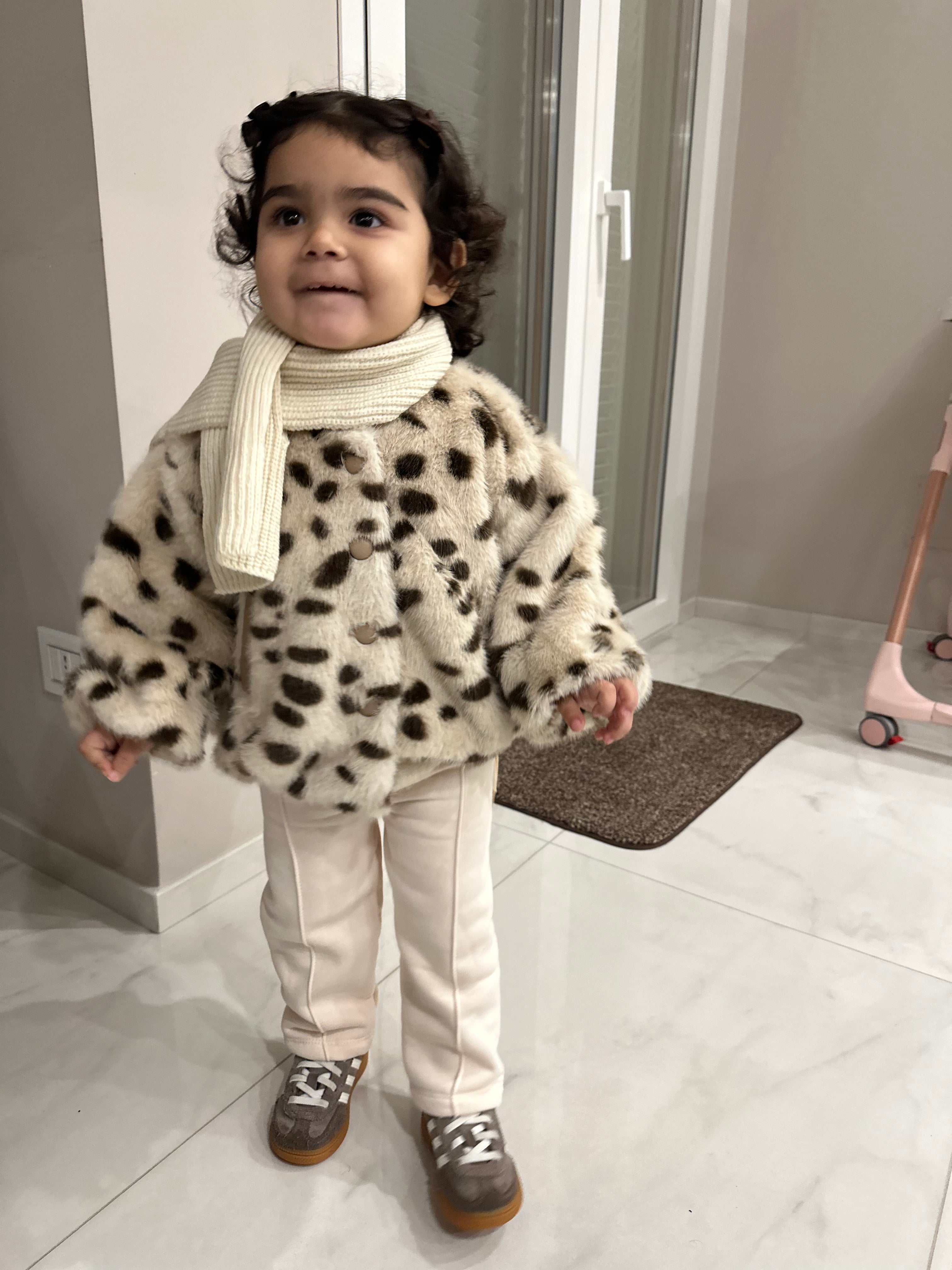 Pelliccia CON SCIARPA 3-8A - MACULATO