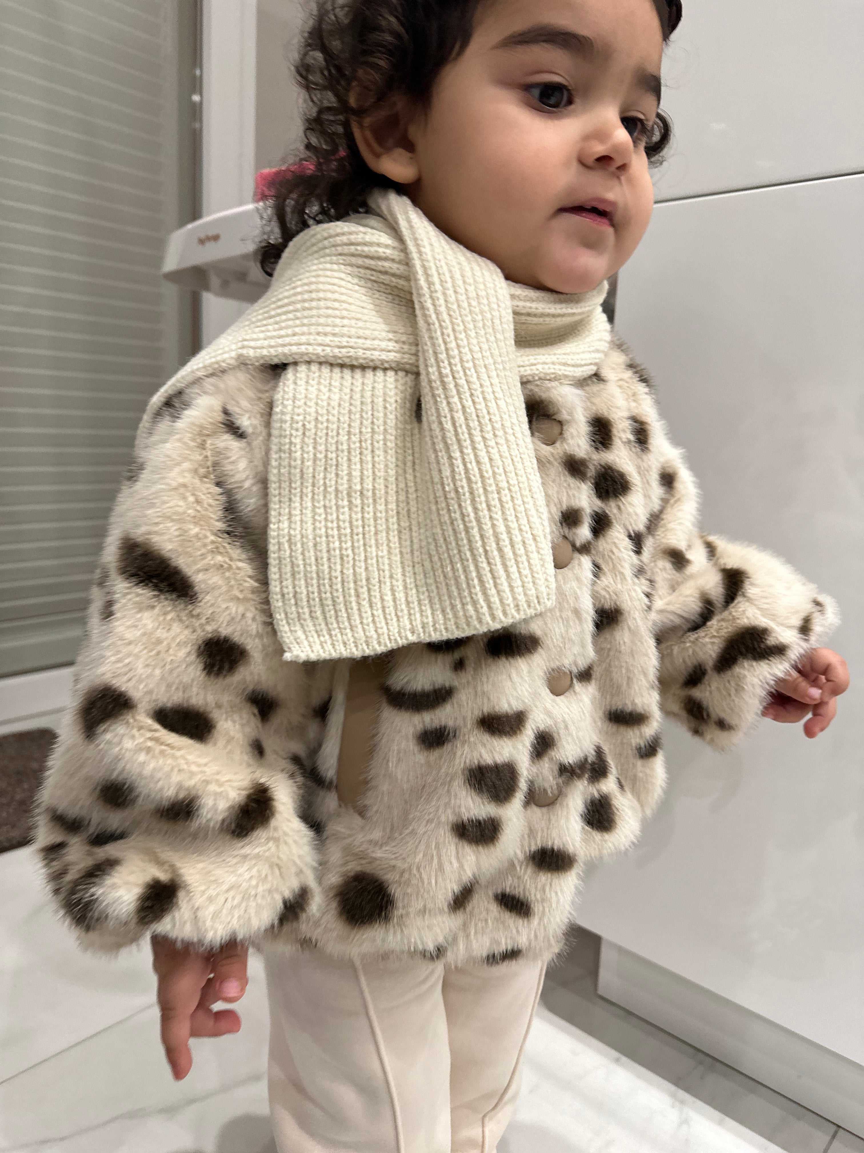 Pelliccia CON SCIARPA 3-8A - MACULATO