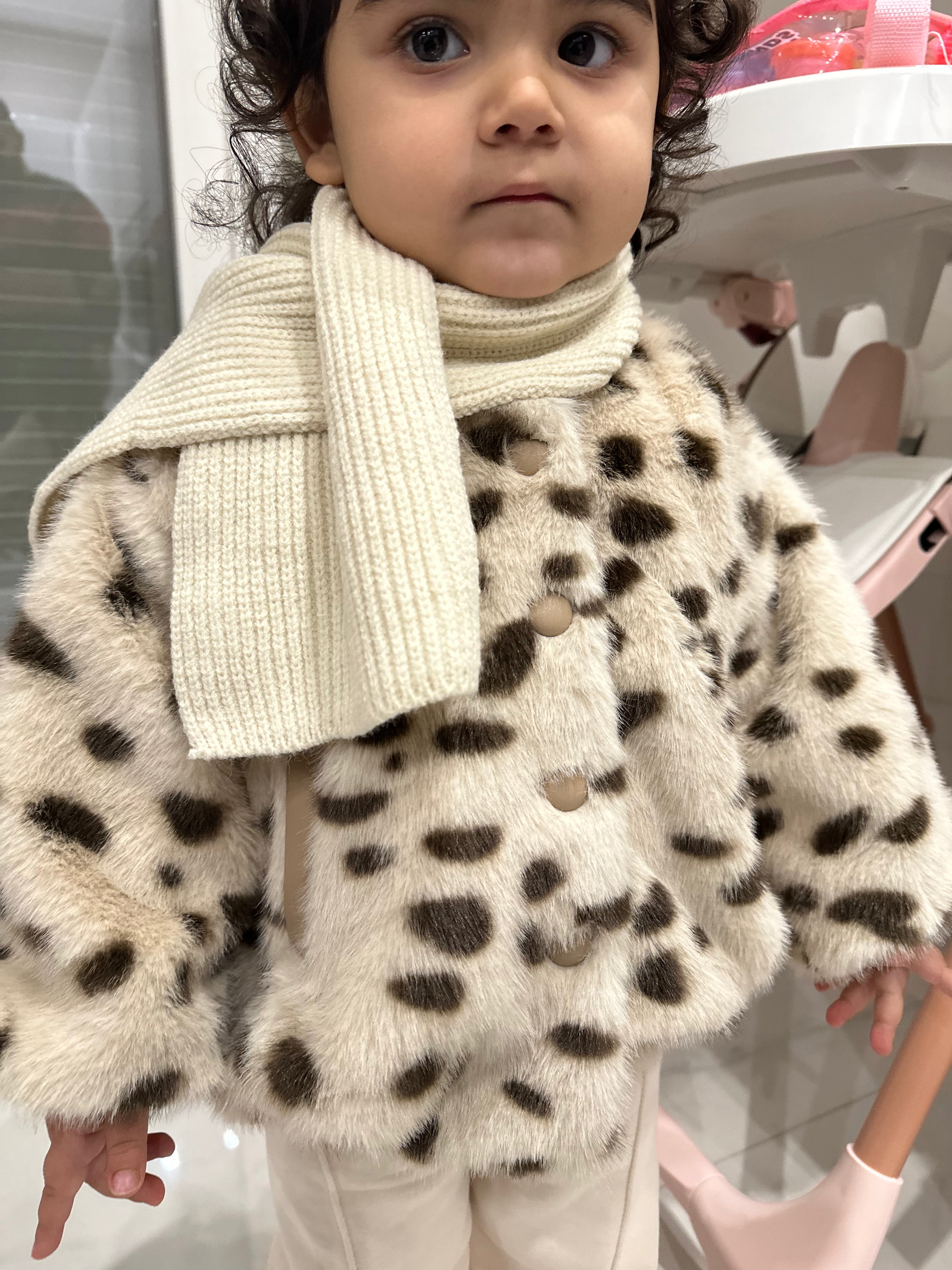 Pelliccia CON SCIARPA 3-8A - MACULATO