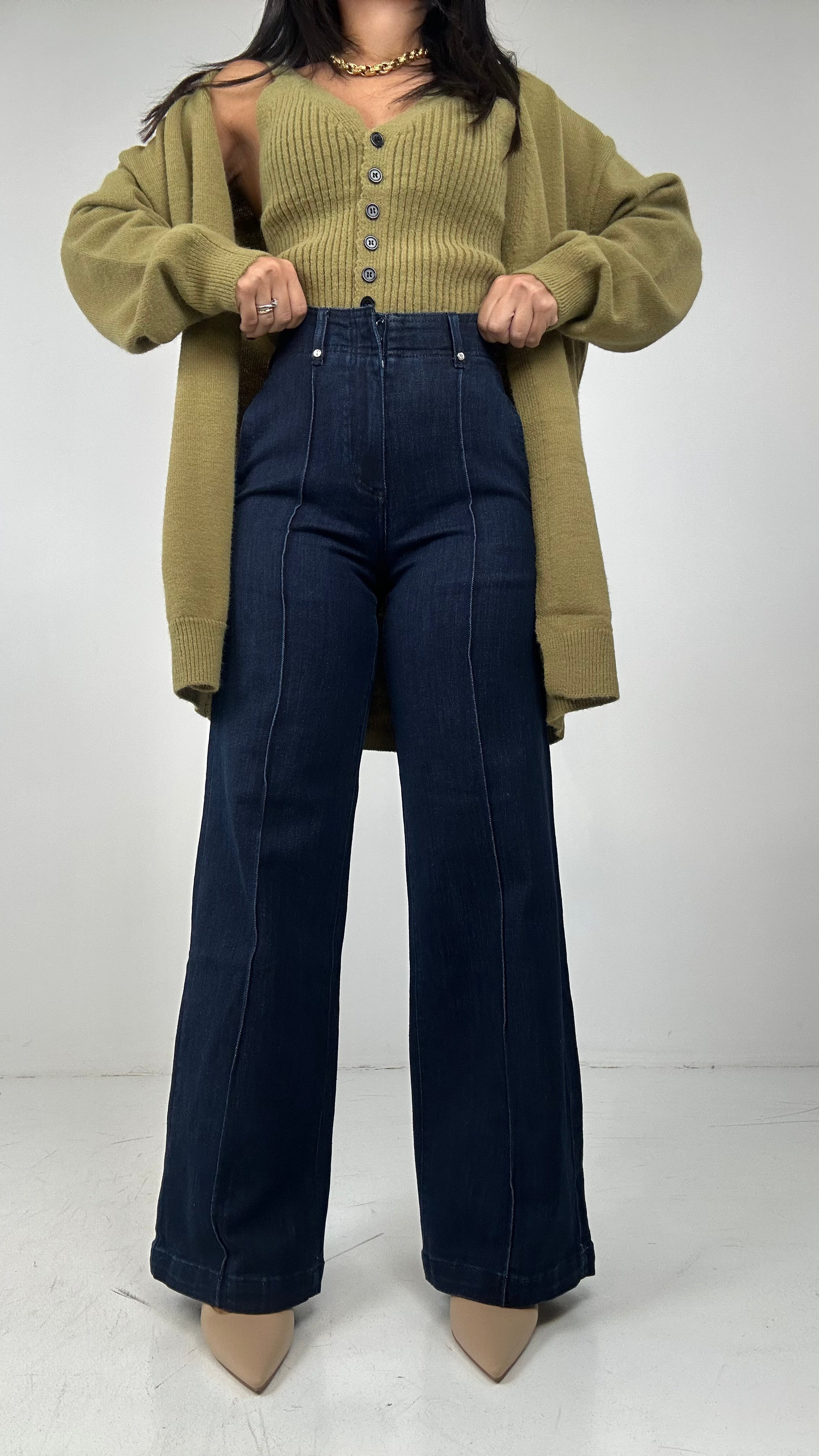 Jeans WIDELEG NO BOTTON - JEANS