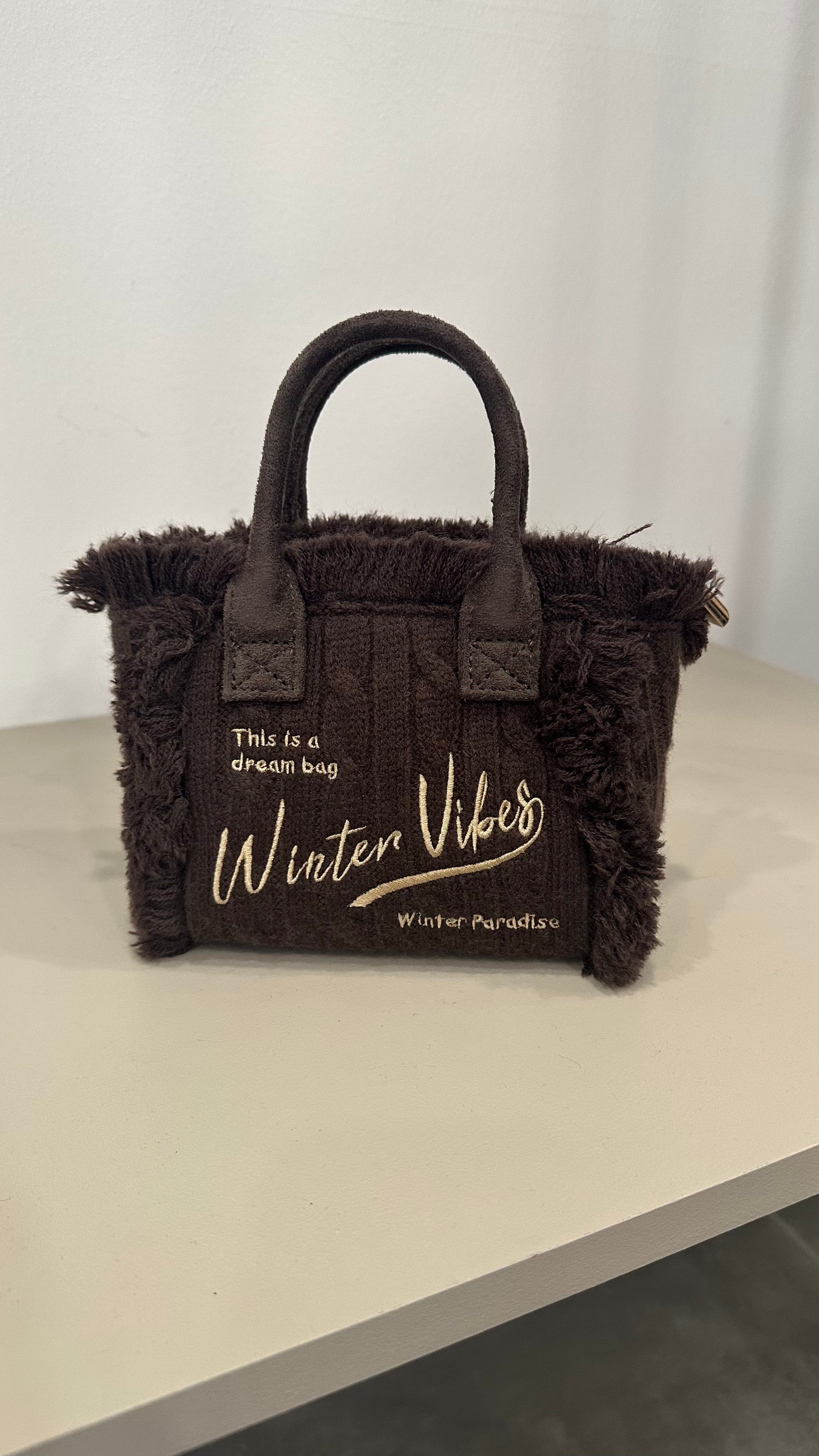 Borsa WINTER VIBES PICCOLA - MARRONE