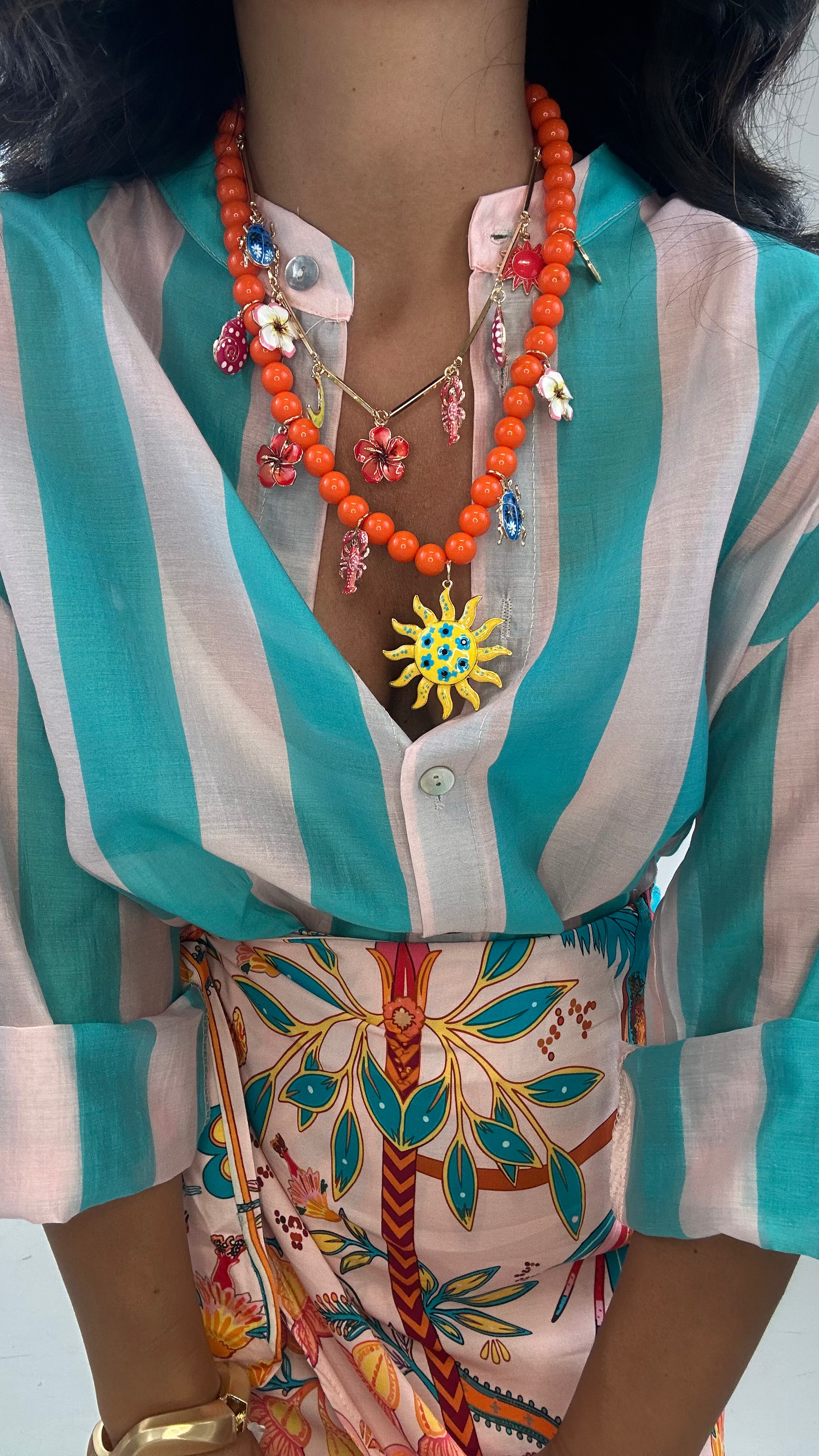 Collana SOLE GAMBERO - ARANCIO