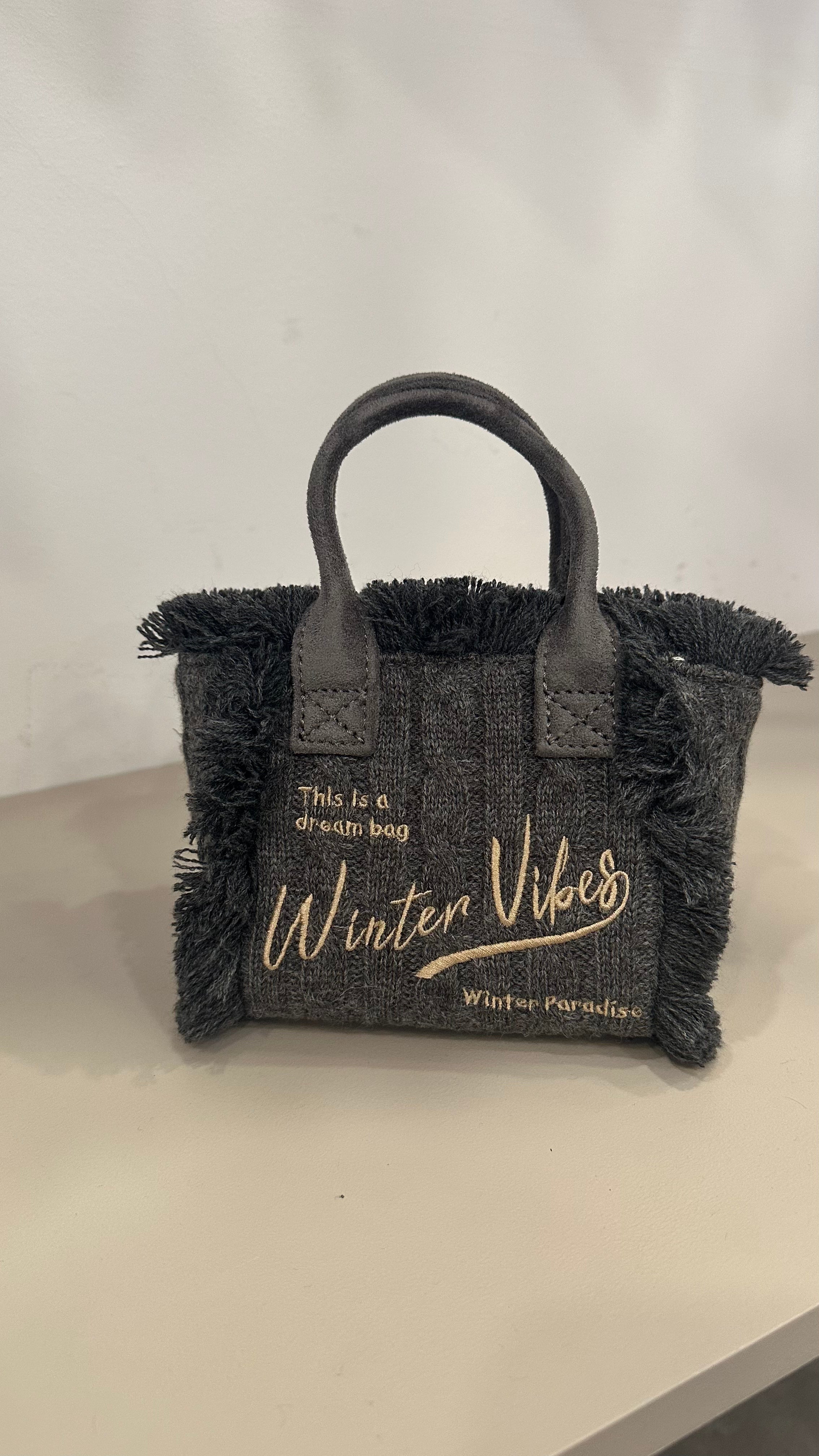 Borsa WINTER VIBES PICCOLA - GRIGIO