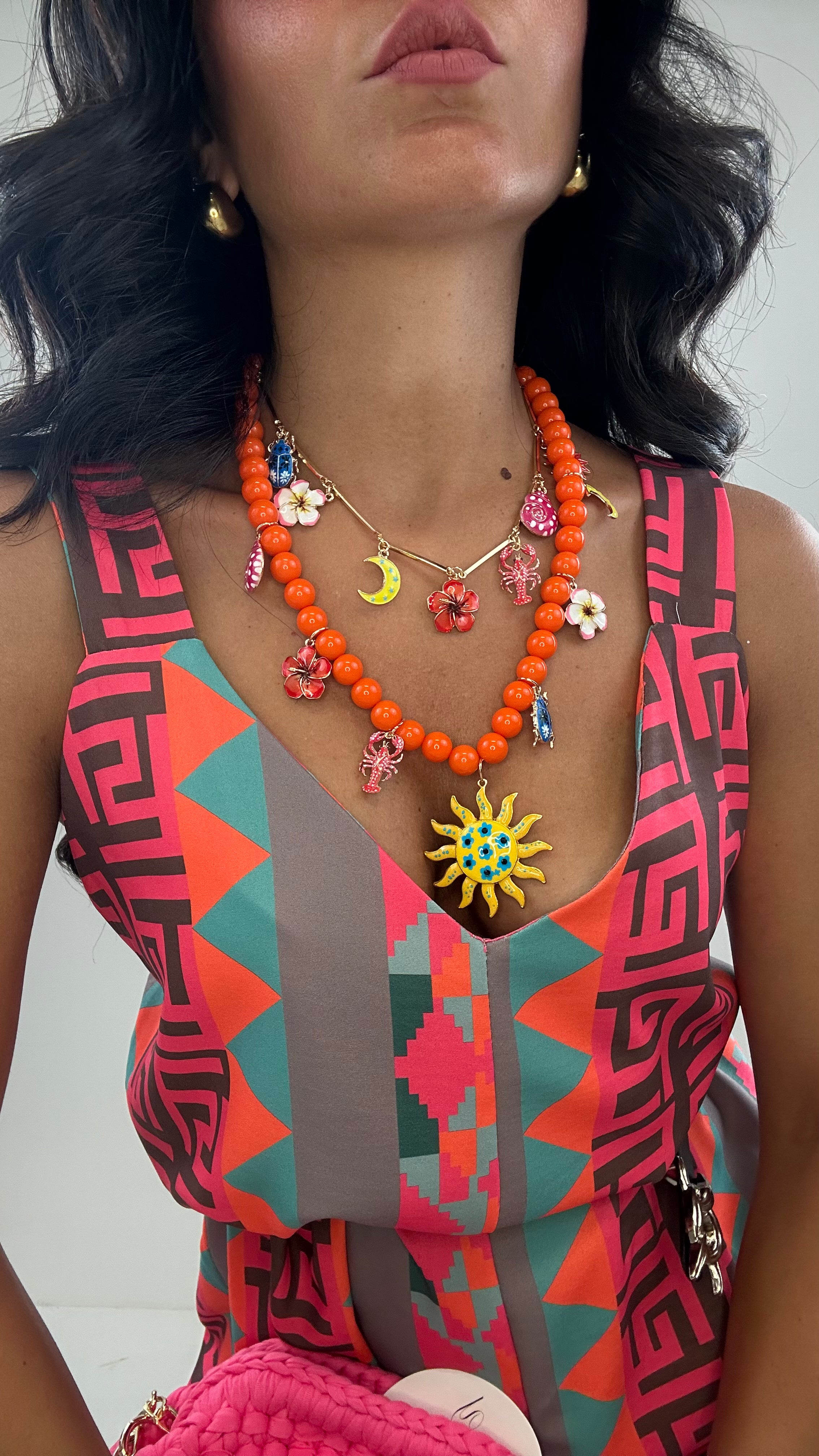 Collana SOLE GAMBERO - ARANCIO