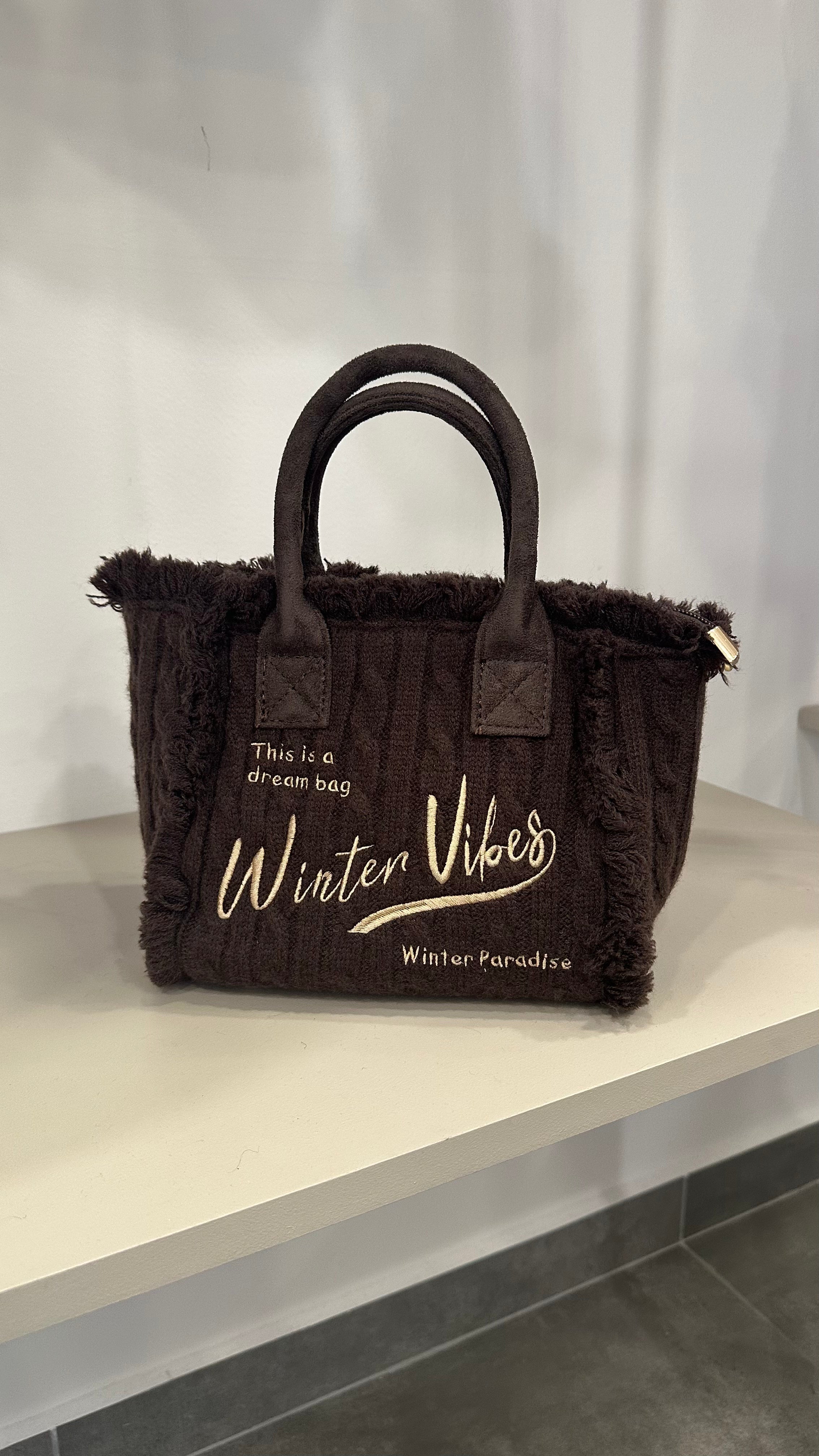 Borsa WINTER VIBES GRANDE - MARRONE