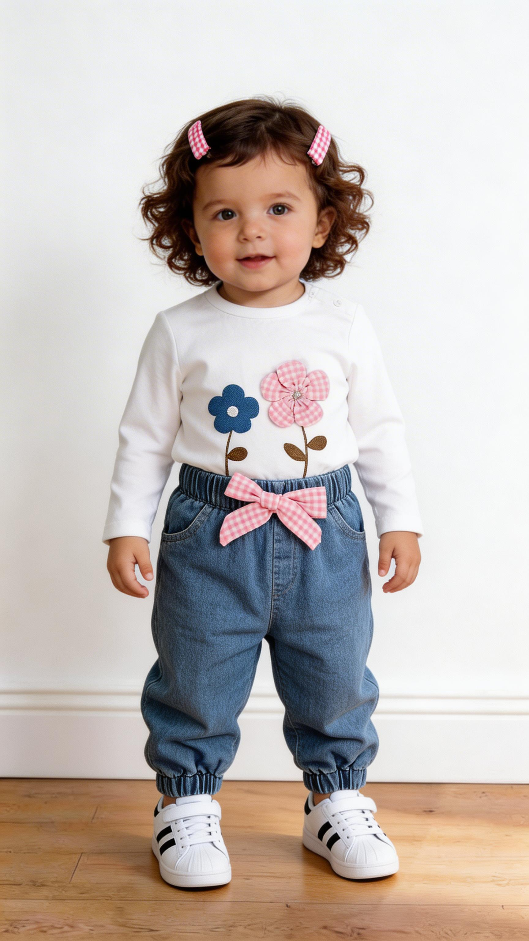 Completo FIORELLINI 3-18M - BIANCO