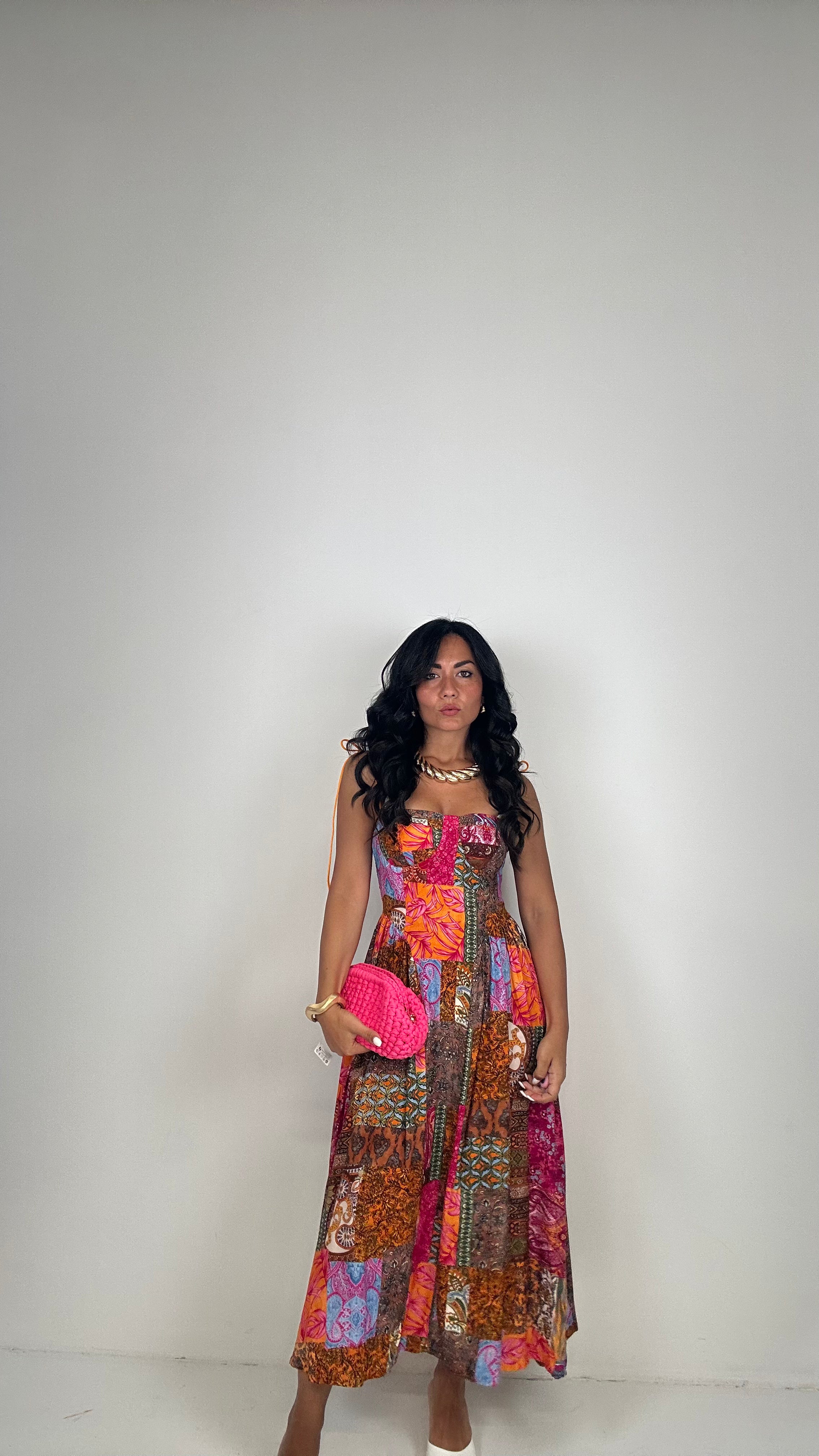 Vestito LACCETTO FANTASY - ARANCIO