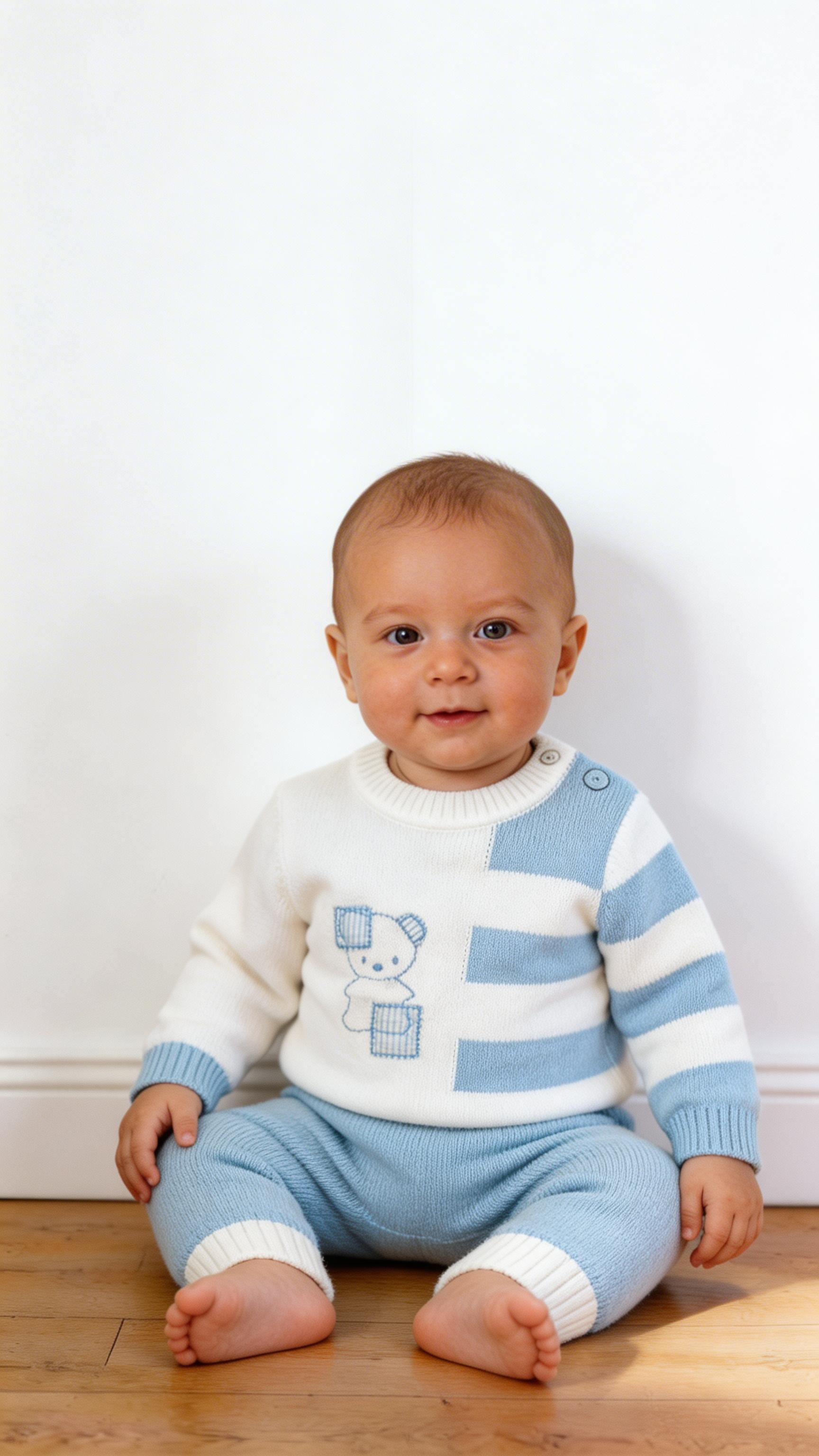 Completo ORSO 1-12M - CELESTE