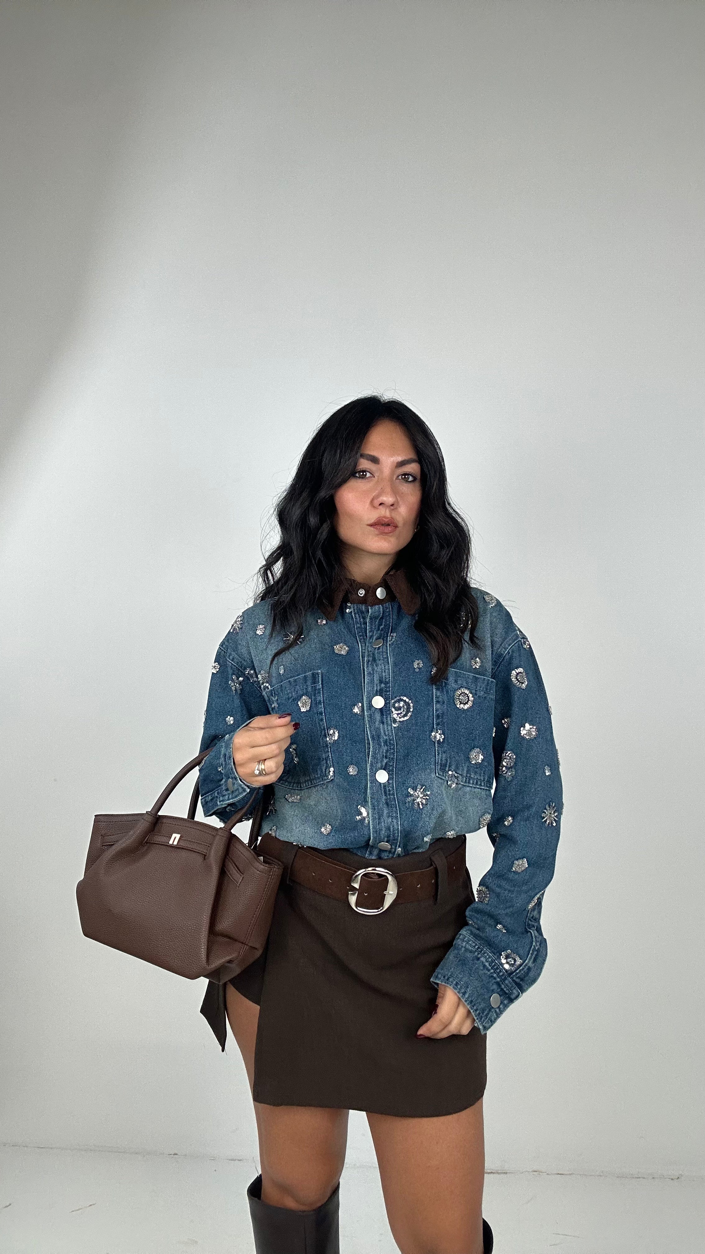 Pantagonna CON SPACCHETTO - MARRONE
