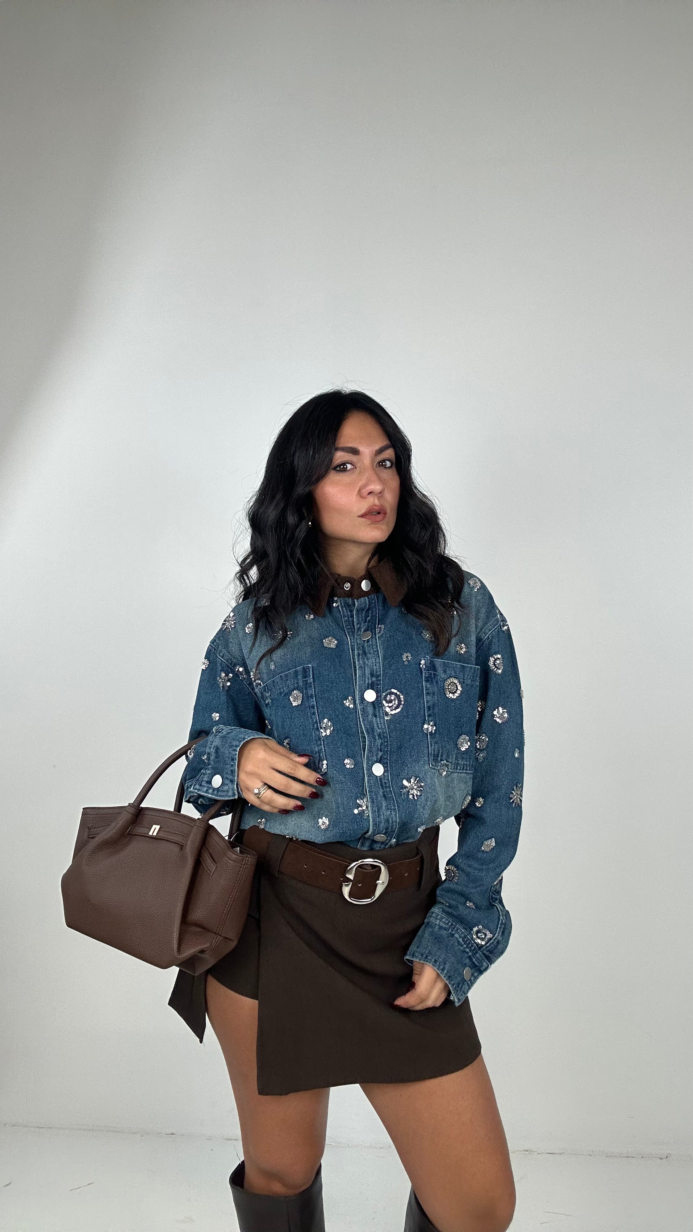 Borsa TRIANGLE - MARRONE
