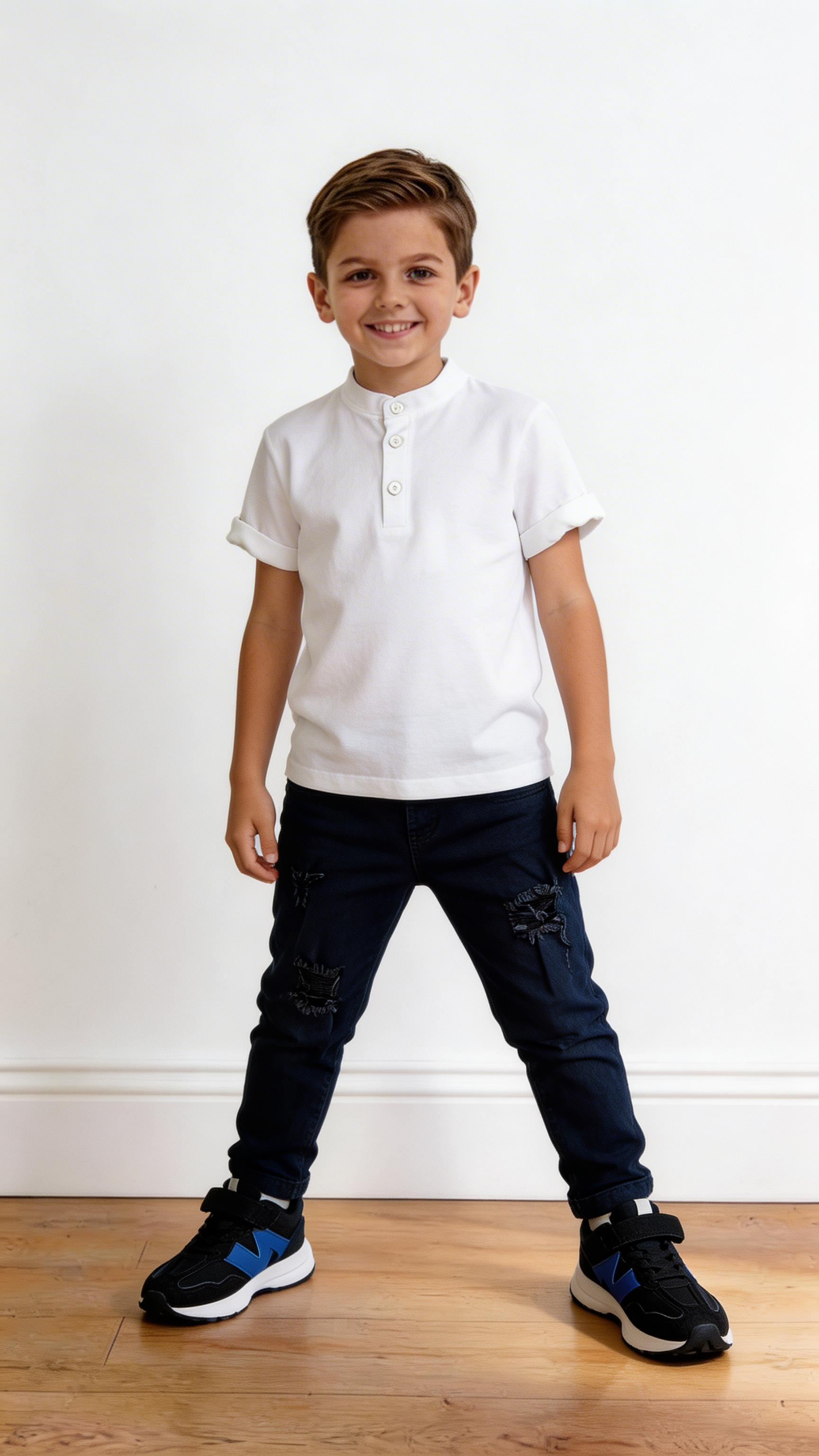 Jeans MOMFIT STRAP 3-8A - BLU