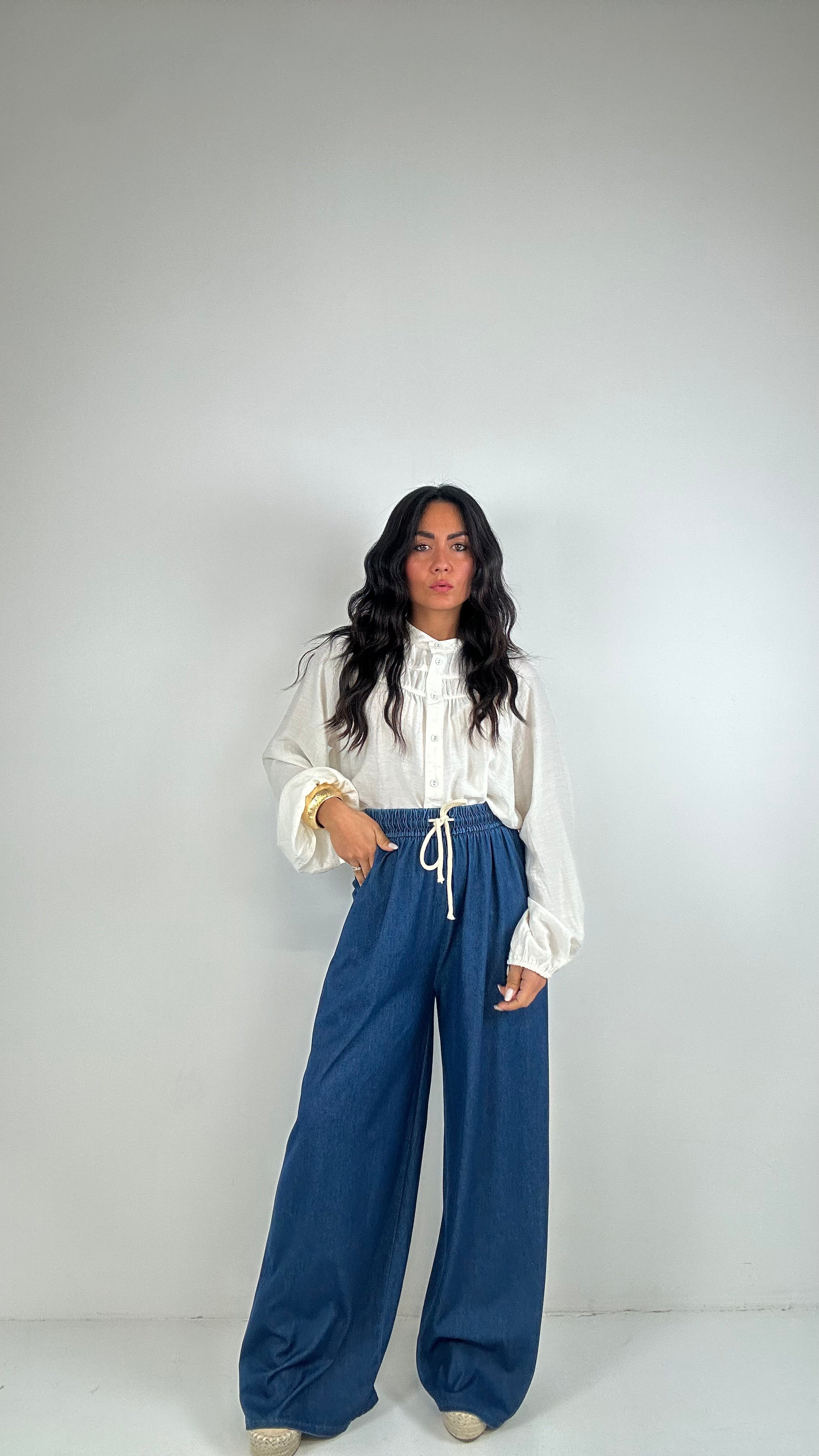 Jeans LEGGERO CON LACCETTO - JEANS SCURO