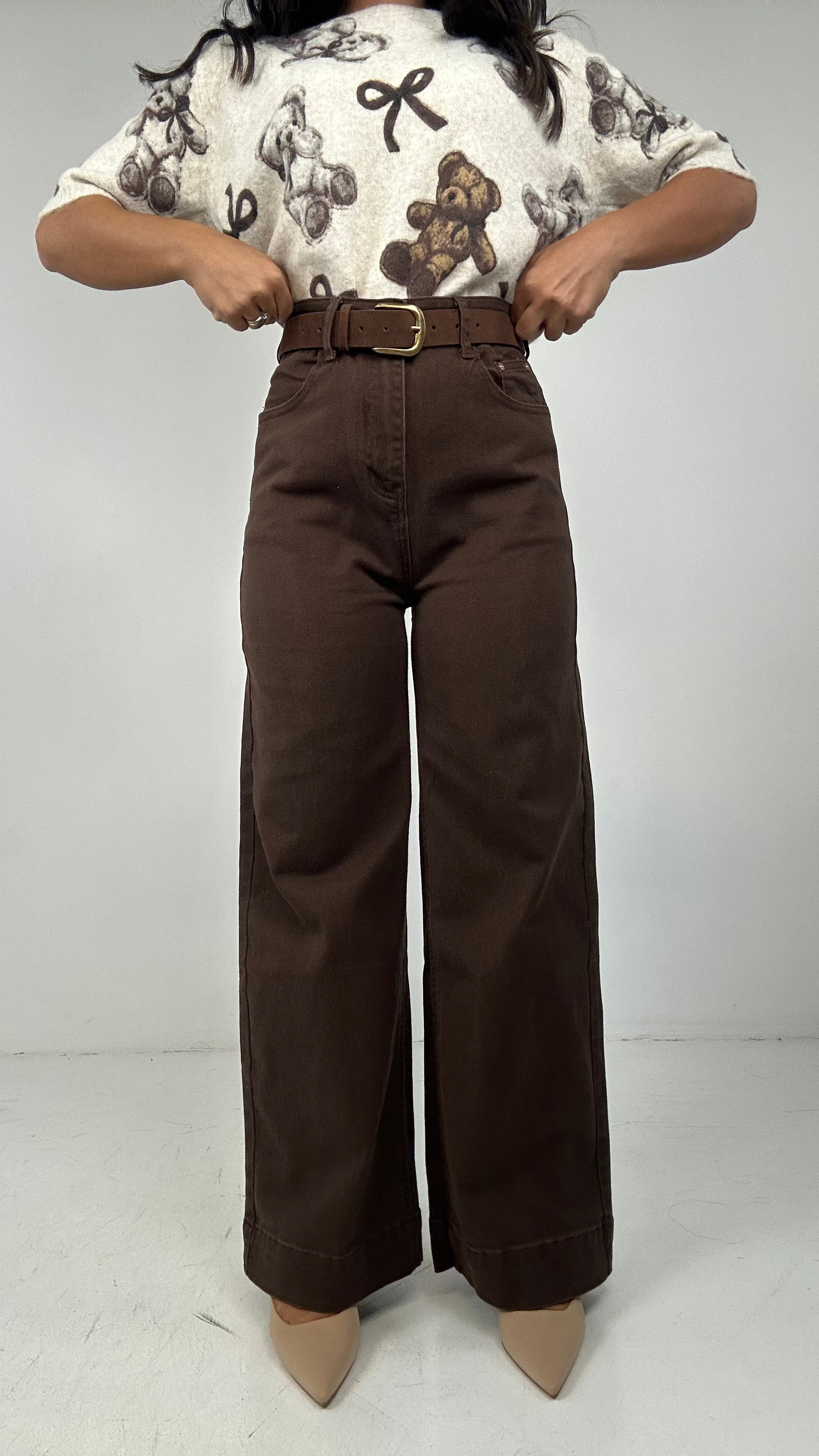 Jeans OFFICE - MARRONE