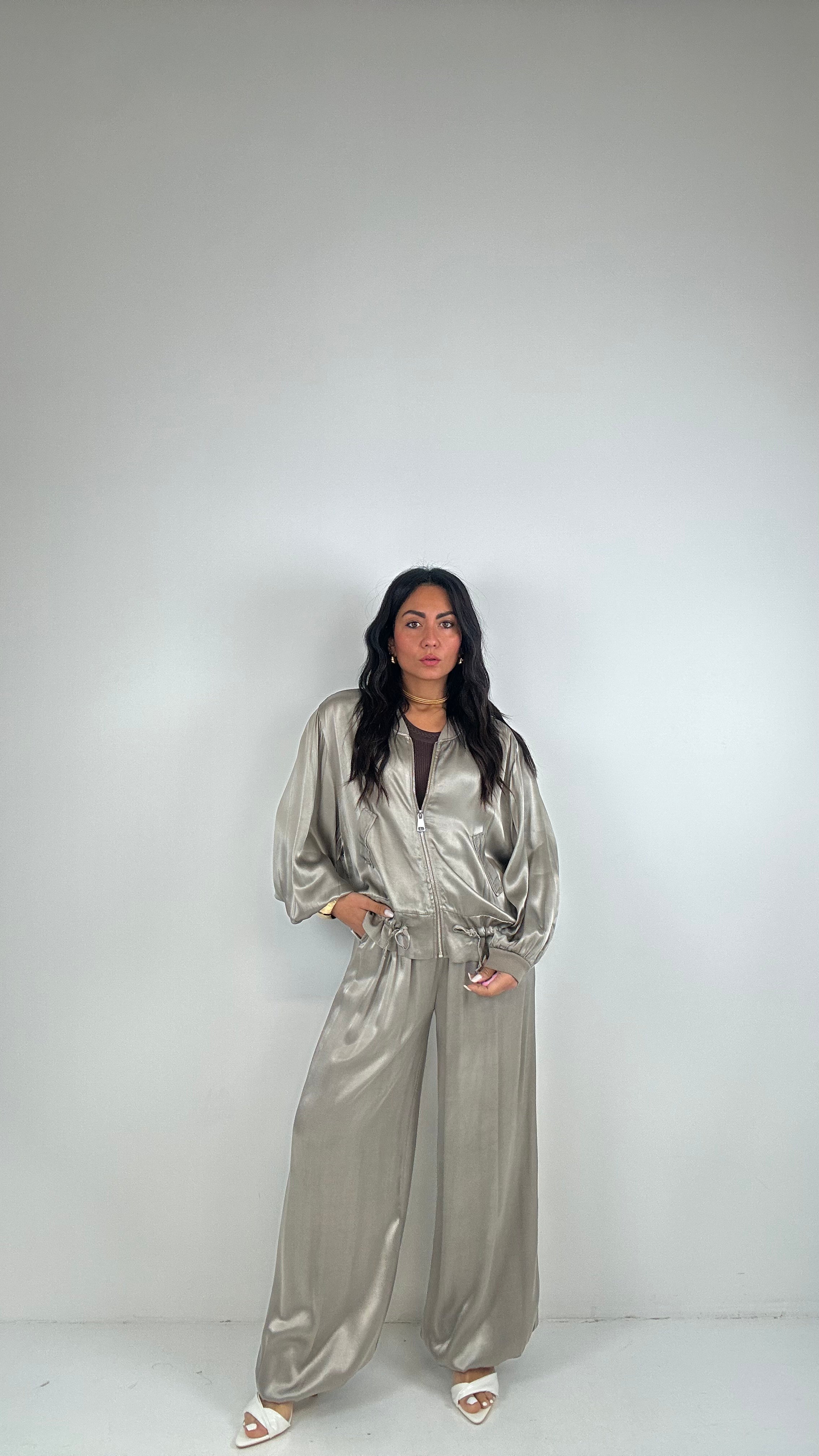 Pantalone SATIN ALADIN - KHAKI