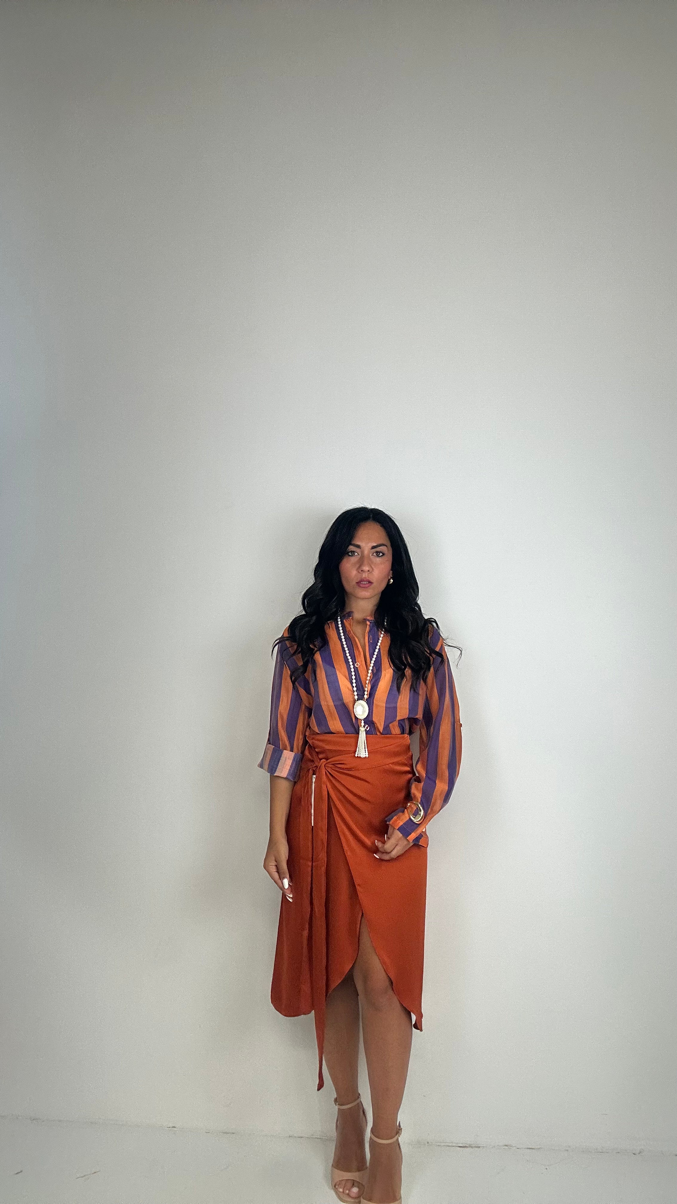 Gonna SATIN MIDI - COCCIO