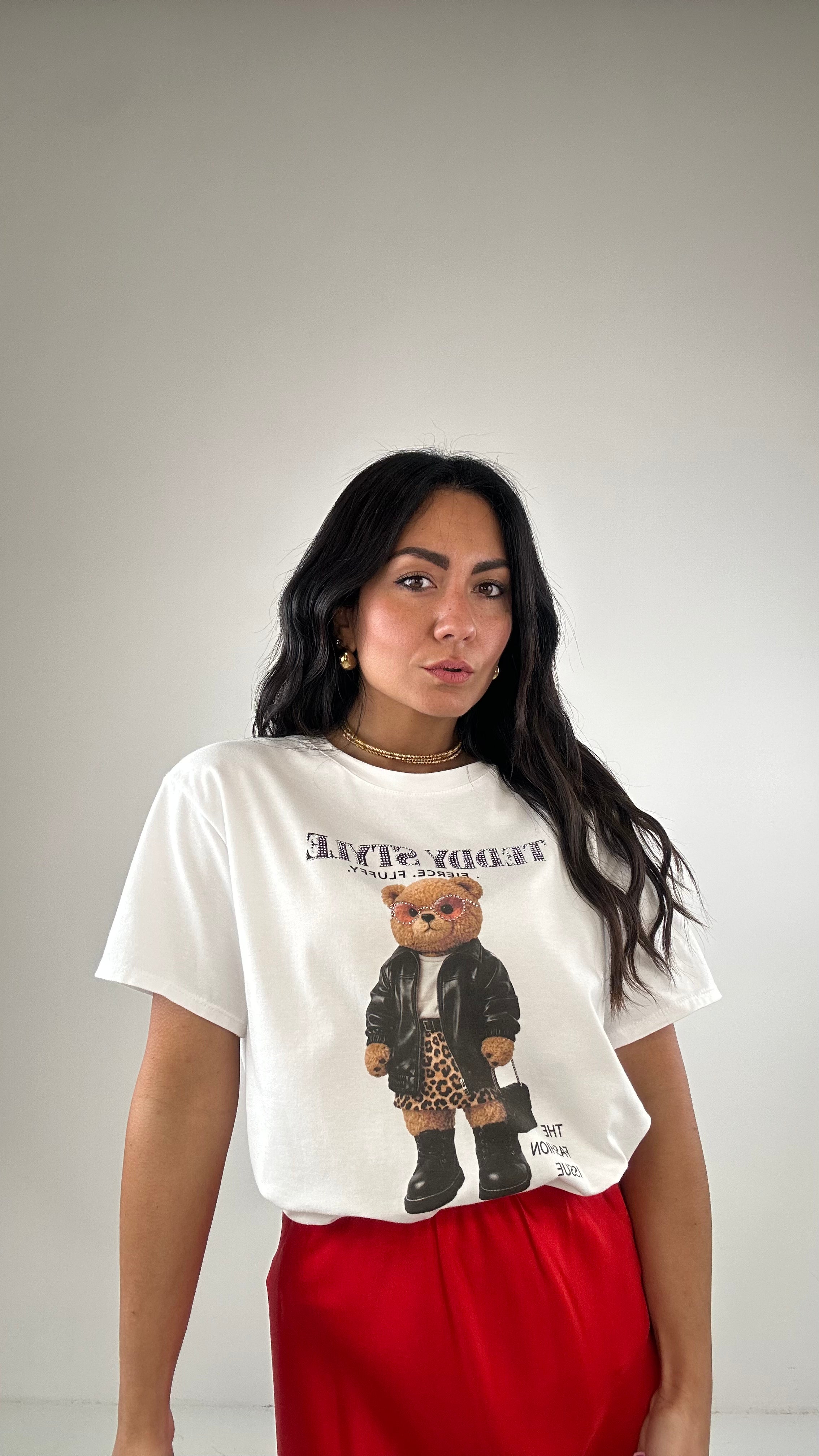 T-shirt TEDDY STYLE - BIANCO