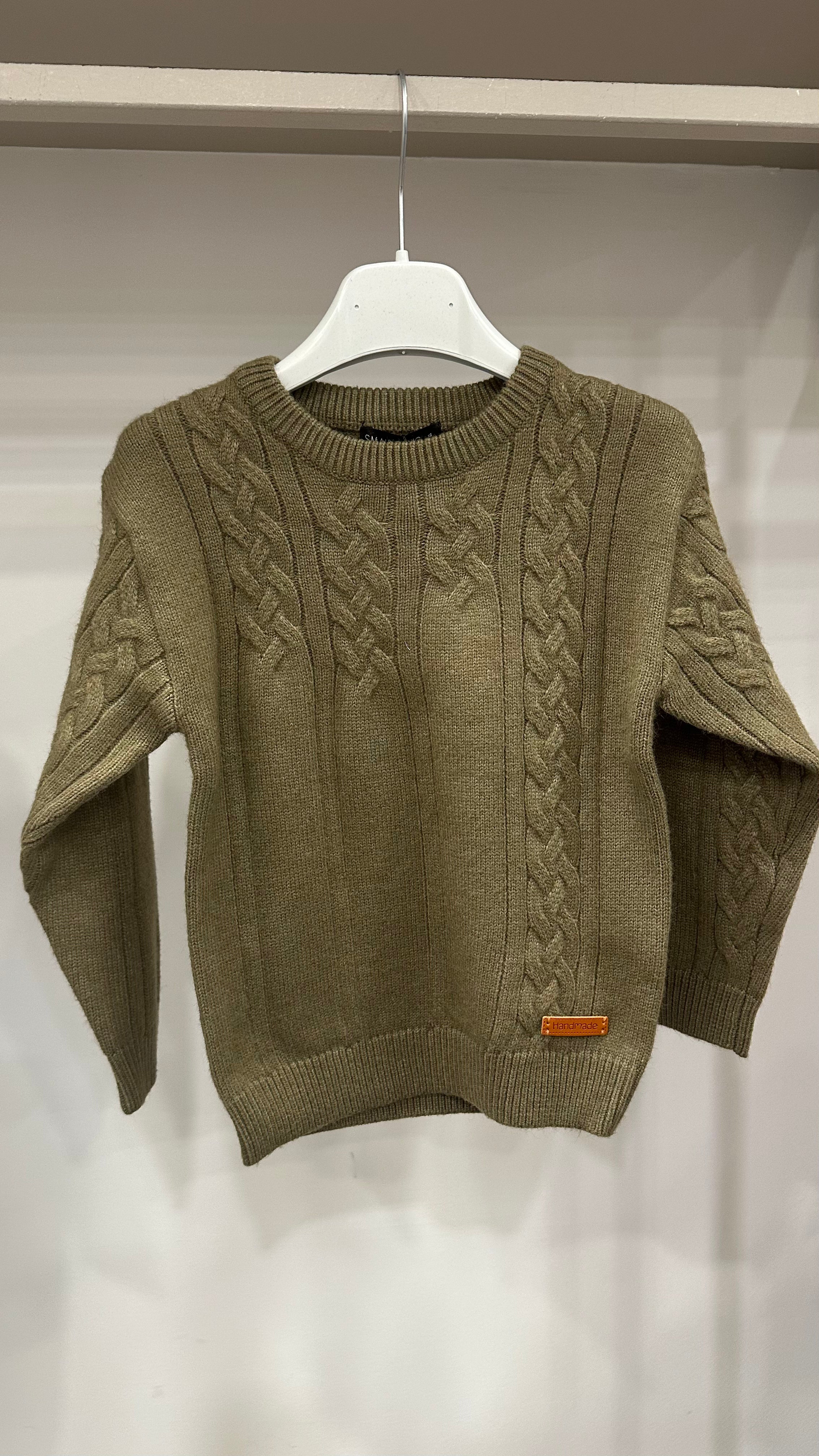 Pull HAND MADE 4-12A - VERDE MILITARE