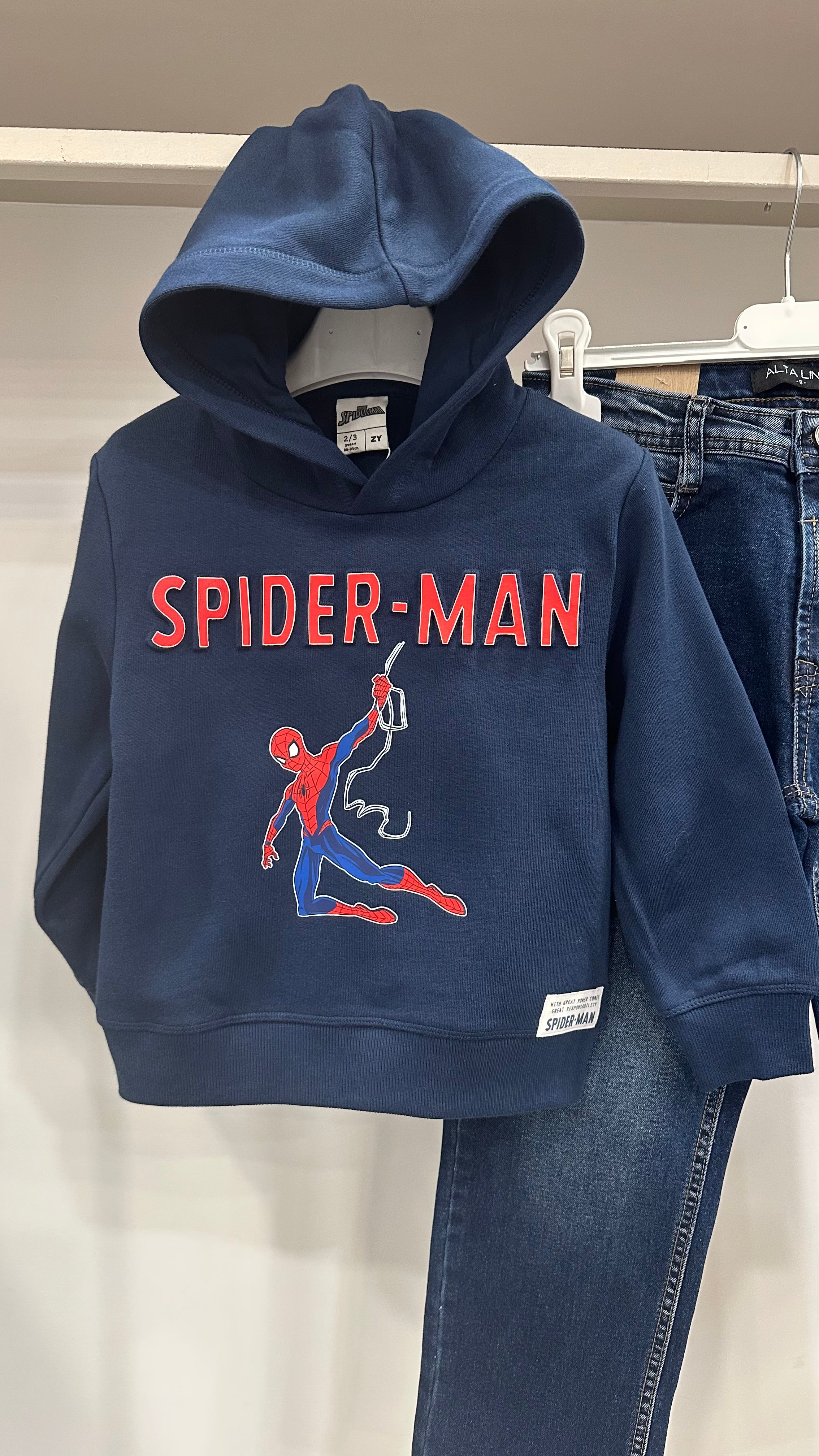 Felpa SPIDER-MAN 2-7A - BLU
