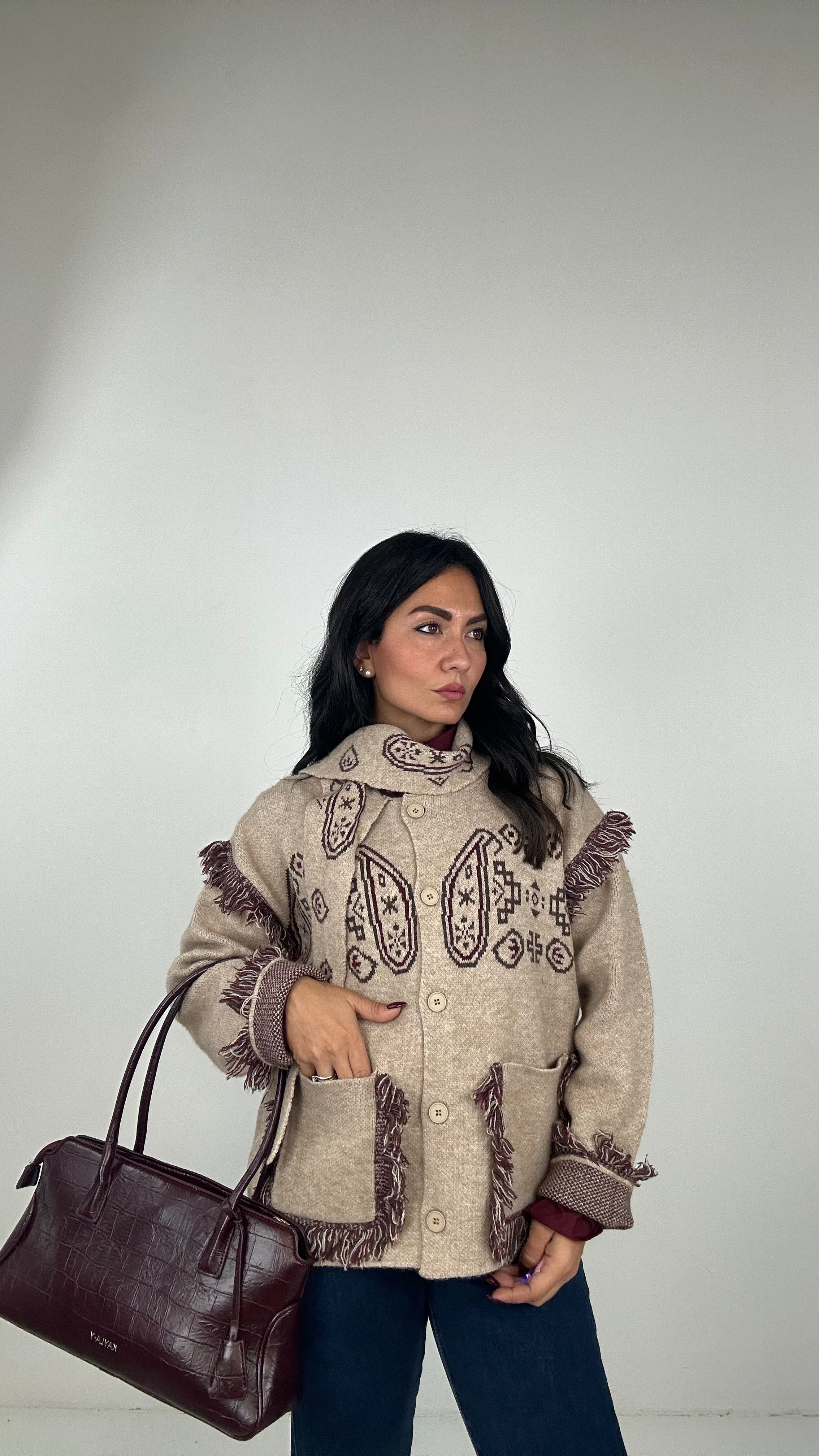 Cardigan WEST - BEIGE
