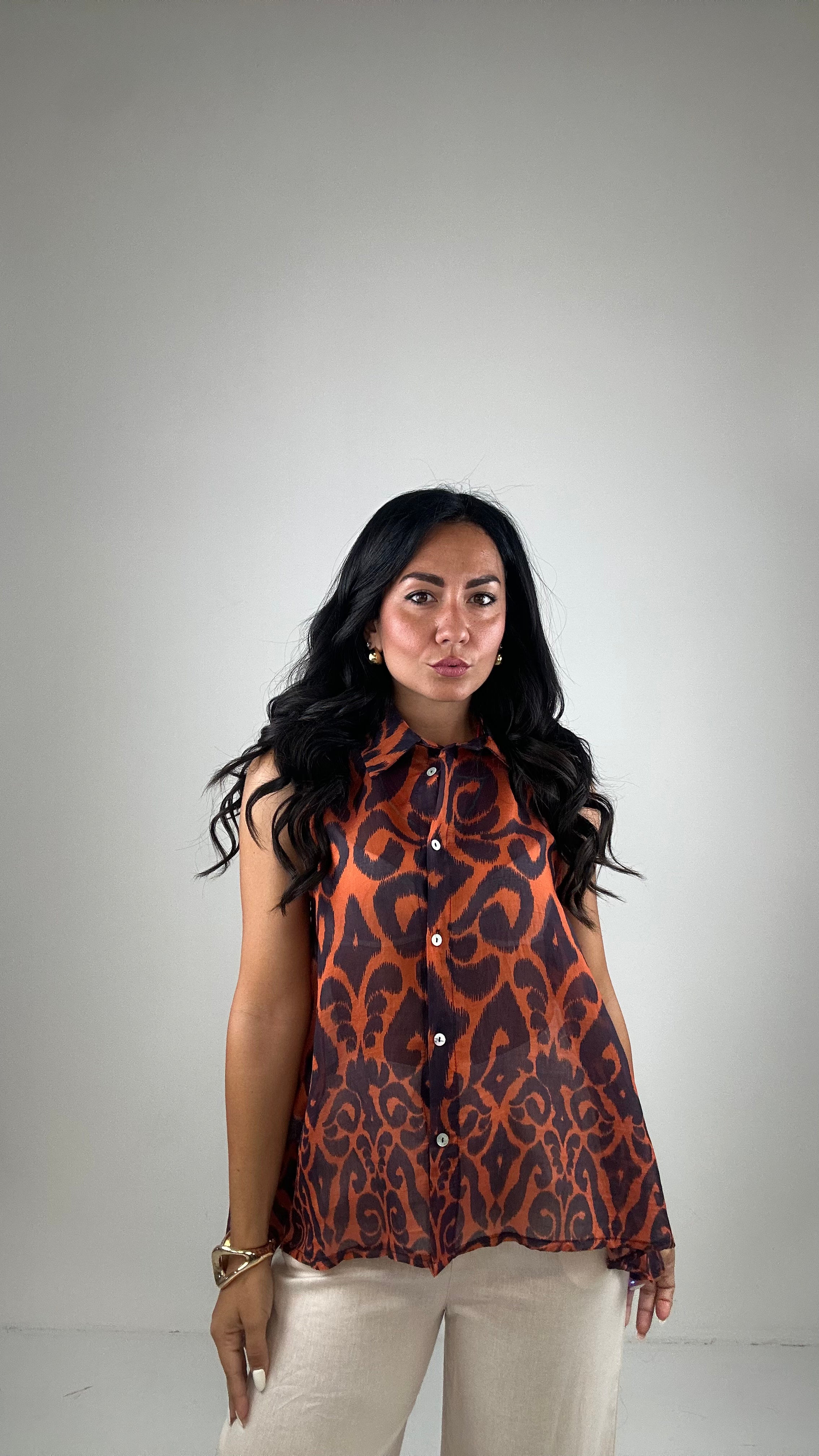 Camicia VELATA FANTASY - VIOLA