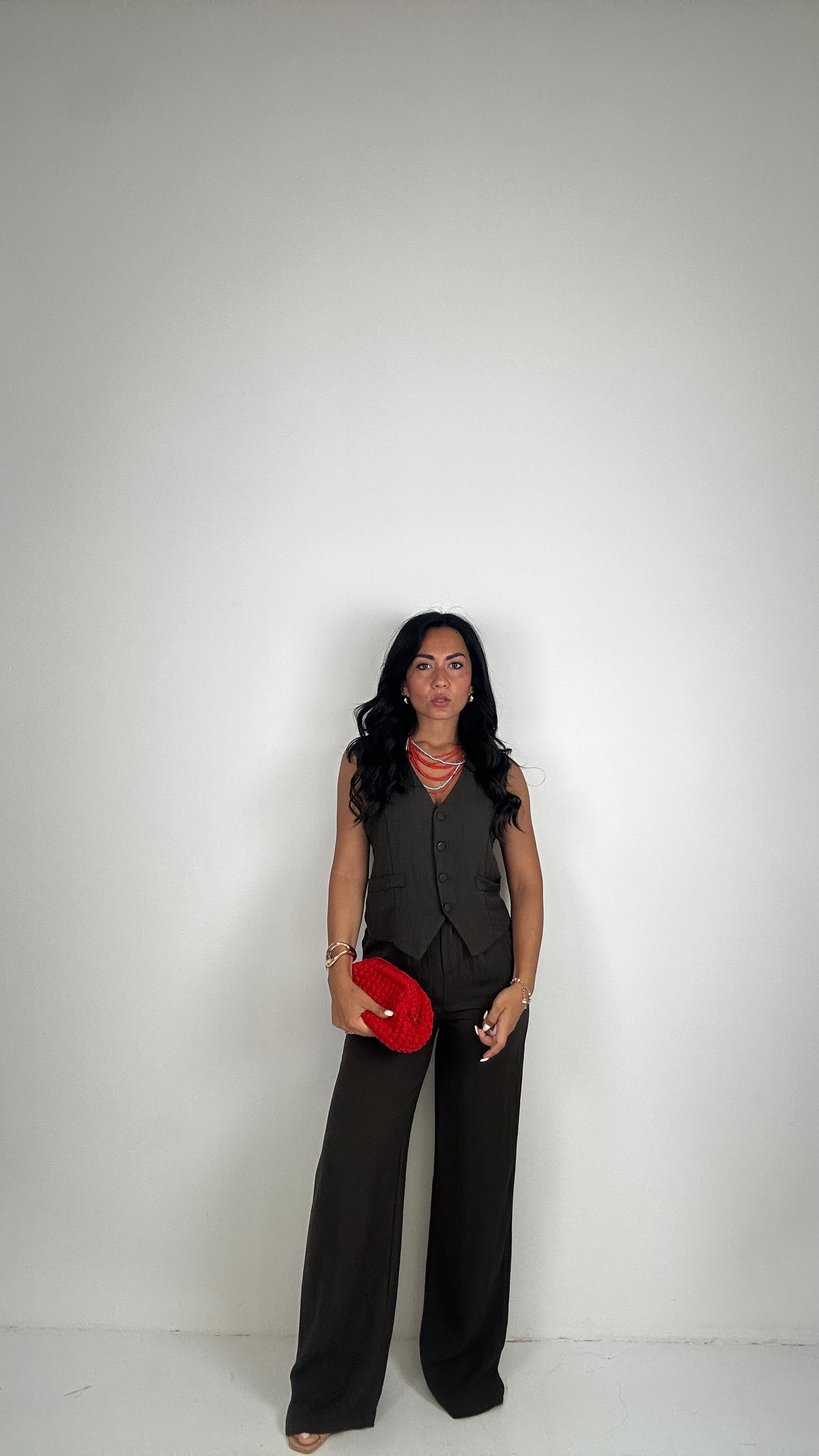 Completo GILET ARIANNA - MARRONE